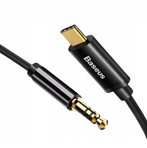 BASEUS KABEL PRZEJŚCIÓWKA ADAPTER USB-C AUX MINI JACK 3.5mm WTYK AUDIO Stan opakowania oryginalne