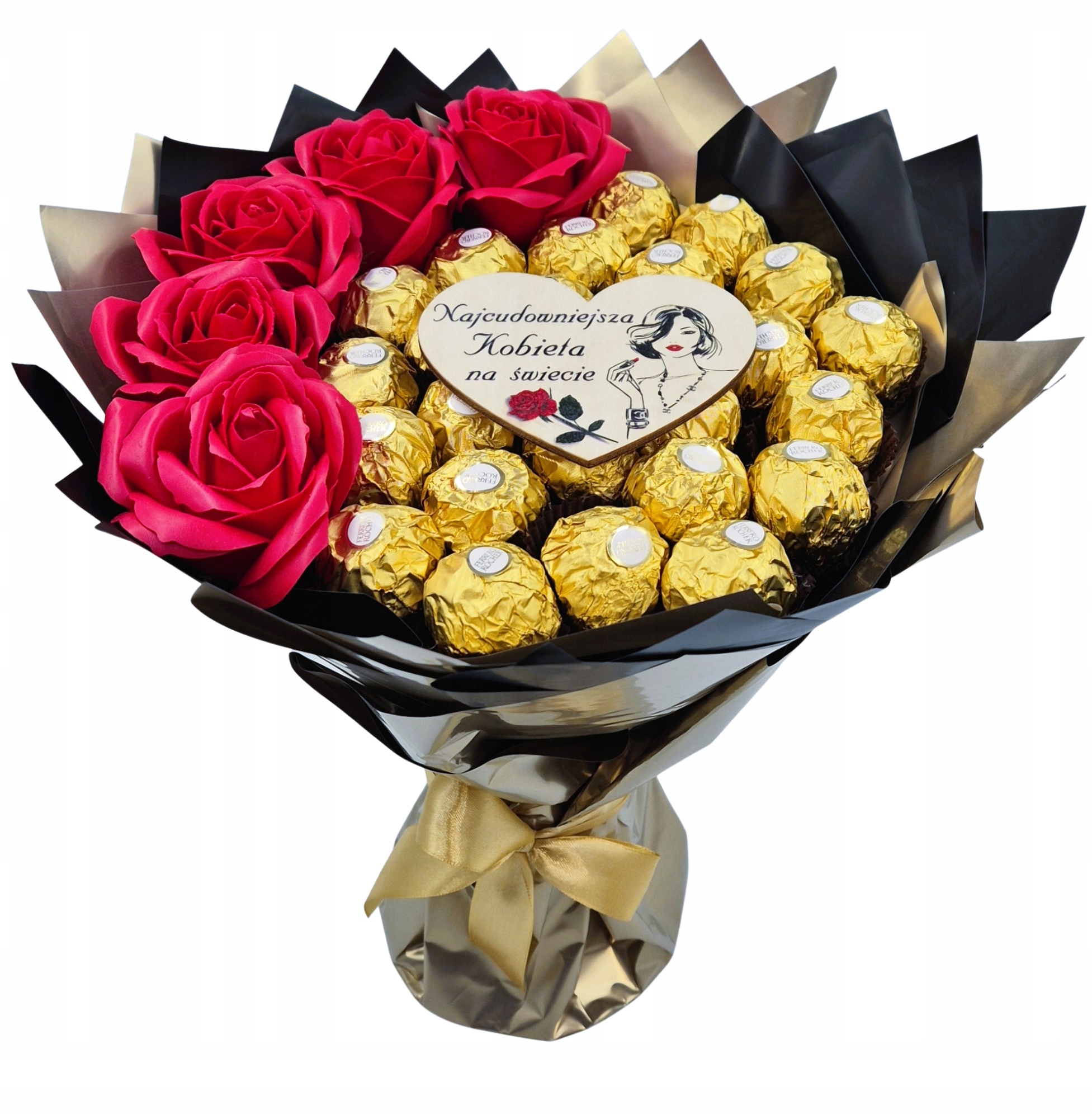 Sladká kytice sladkostí Box Dárkový koš Dárek k narozeninám Den Žen