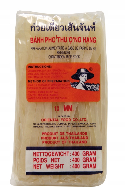 

Makaron ryżowy 400 g wstążki 10 mm Pad Thai Sushi