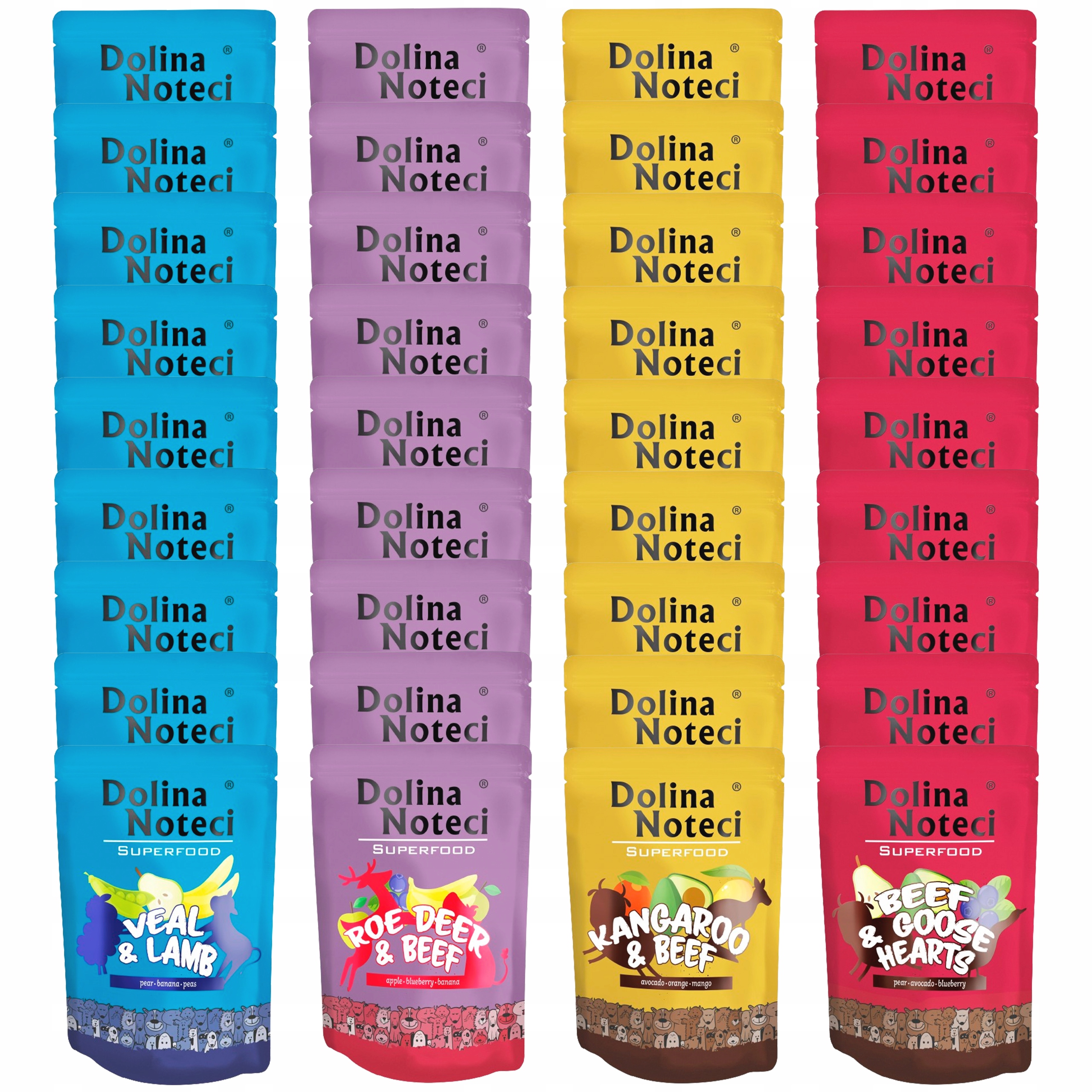 Dolina Noteci Superfood Krmivo mokré pro psa mix chutí 36 x 300 g