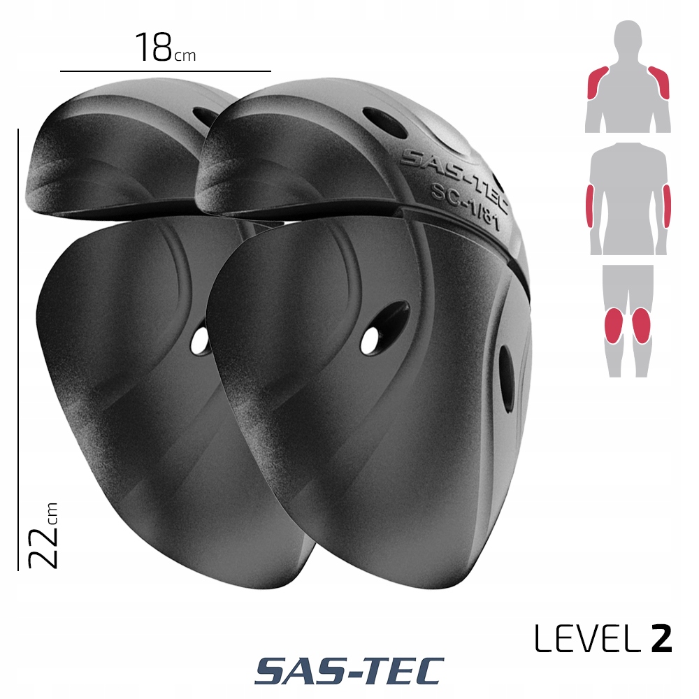 SAS-TEC OCHRANIACZ barków protektory SC-1/81 żółte