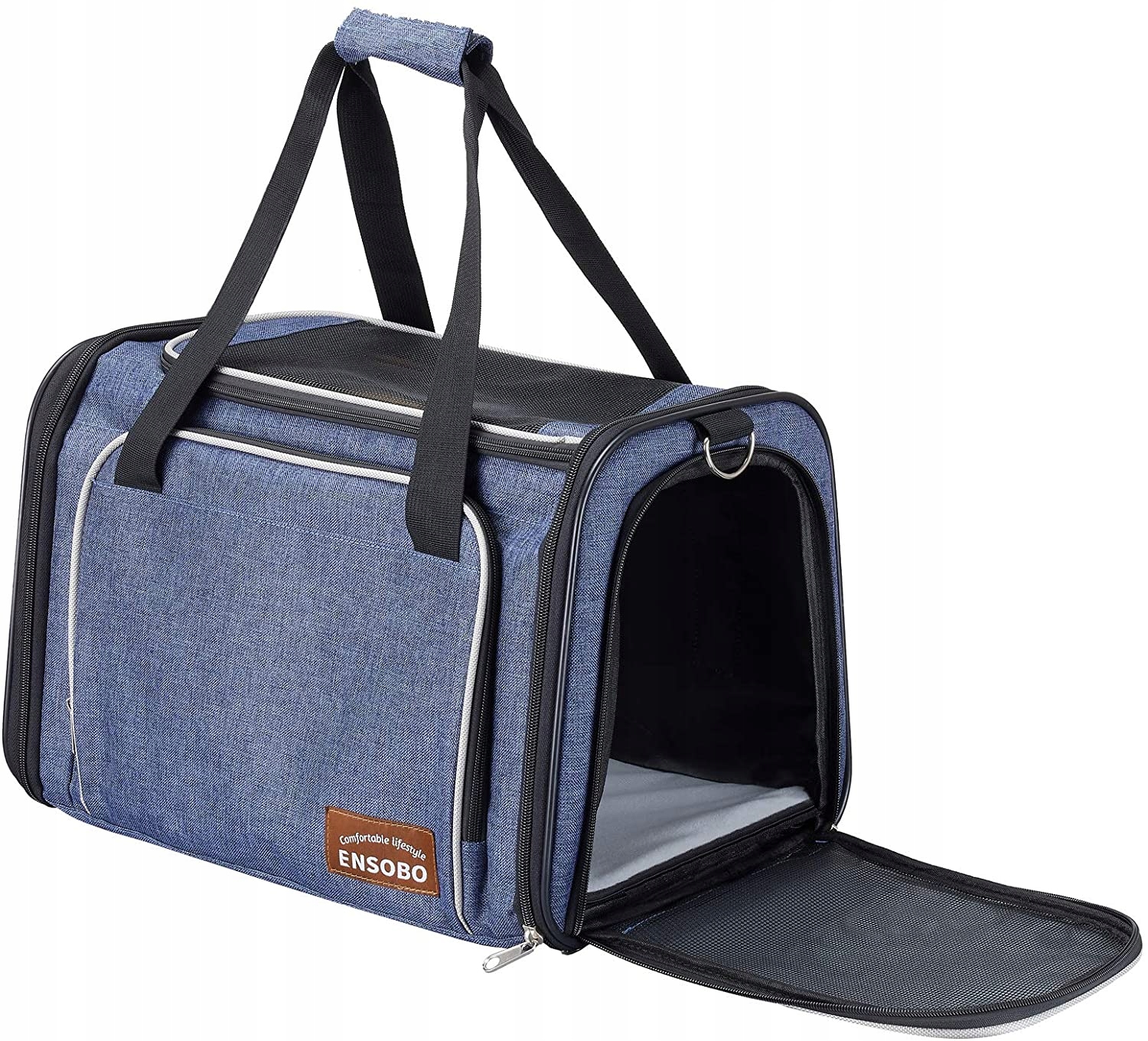 Přepravka 29 cm x 29 cm, odstíny modr.