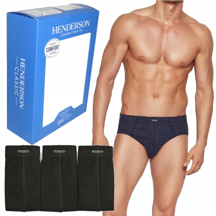 

Henderson slipy męskie 1446 3pak 100% baw K122 L