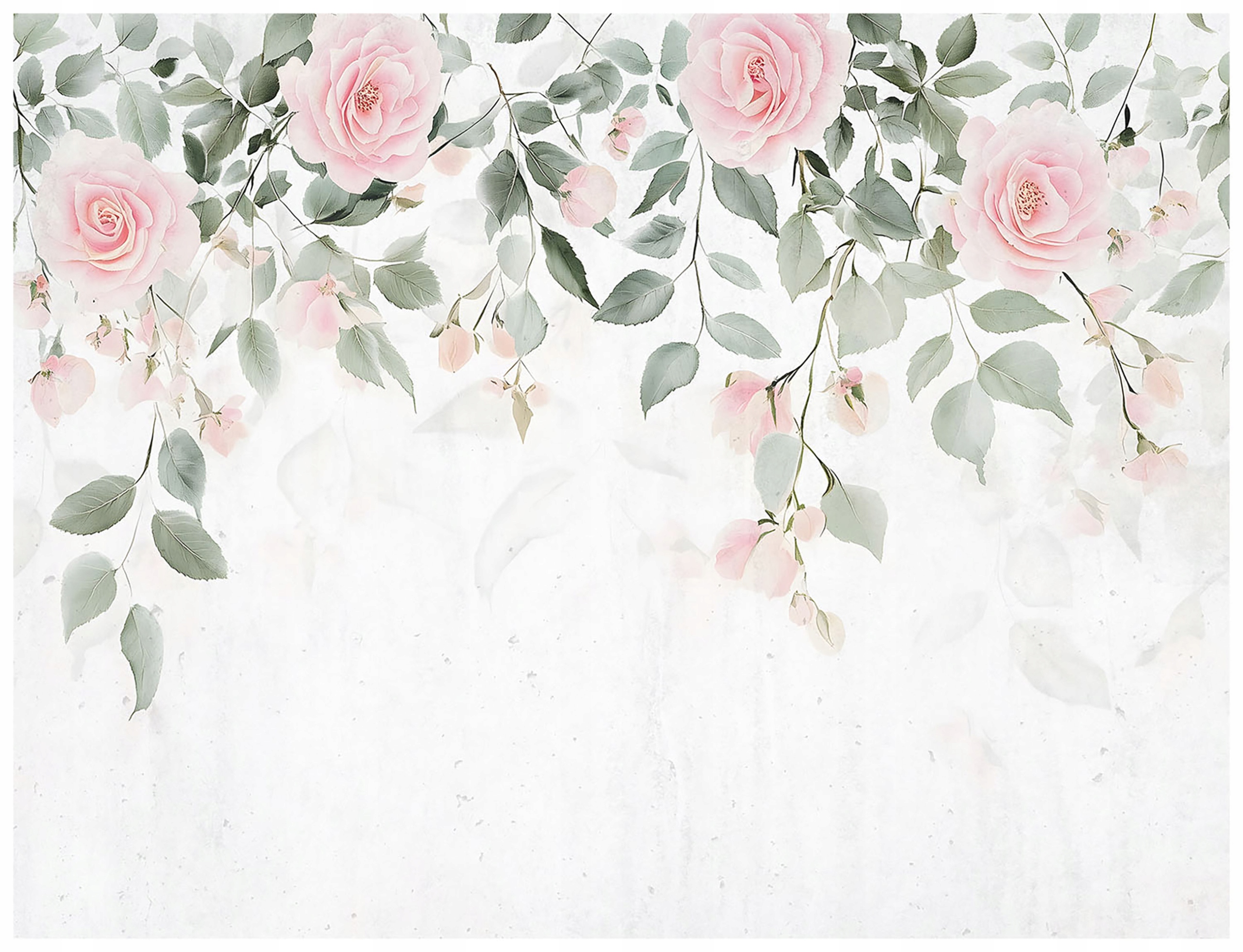 Fototapeta Romantická akvarijní růže Elegance na zeď 200x140 lepidlo
