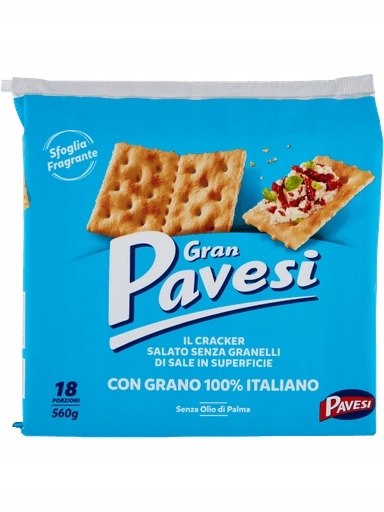 Levně 4x Krekry Cracker Senza x18 560g Pavesi
