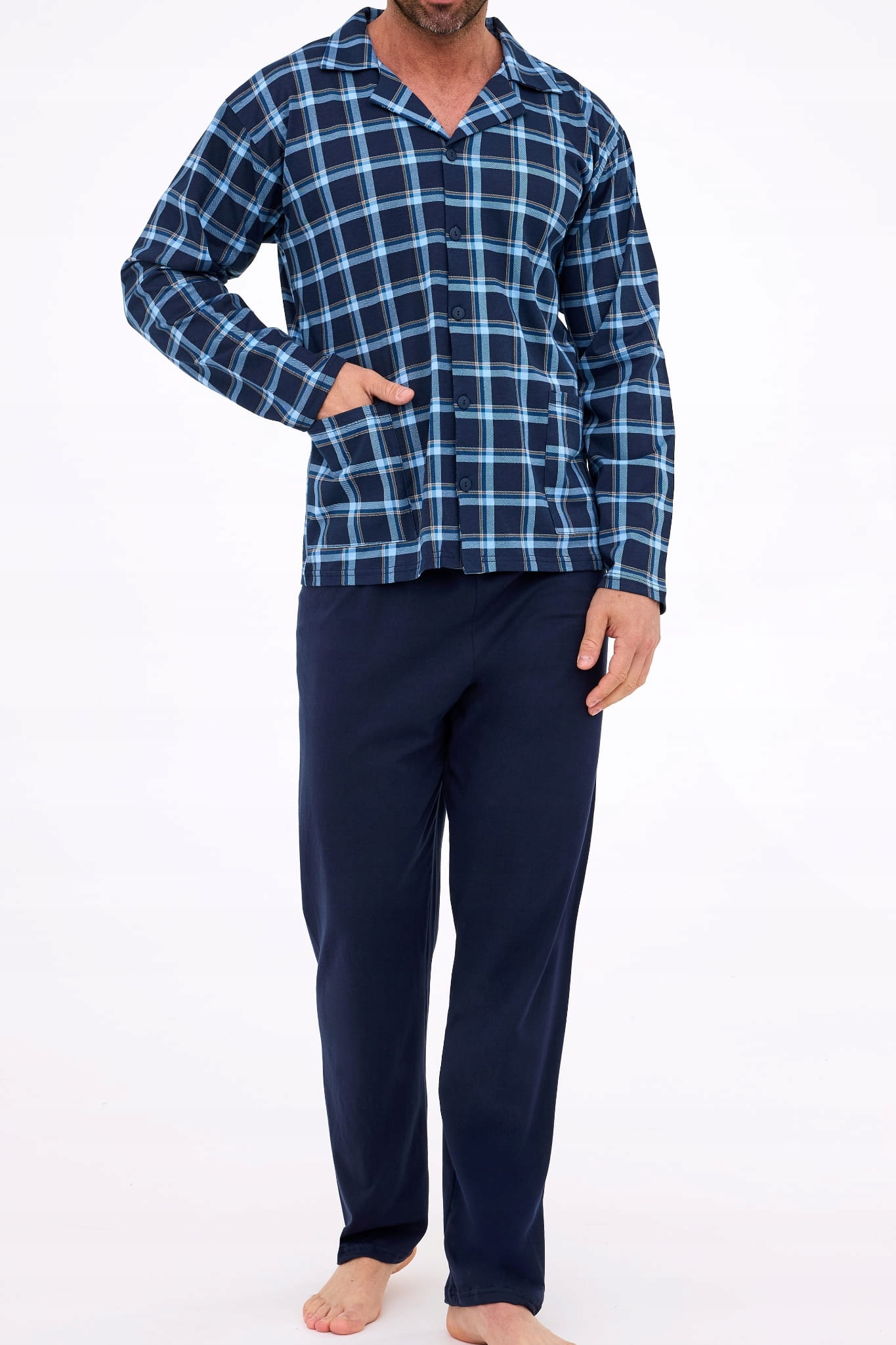 Rozpínací pánské pyžamo Cornette 114/81 [Velikost L]