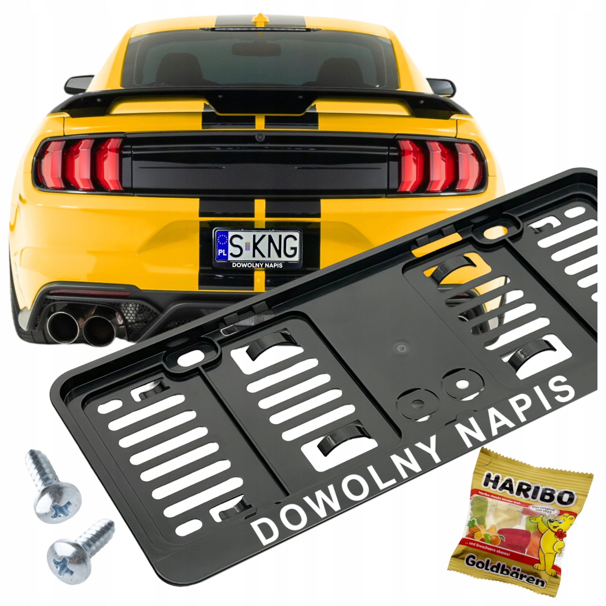 Ramka Z Napisem pod tablicę rejestracyjną do Usa Jdm skrócona mała krótka