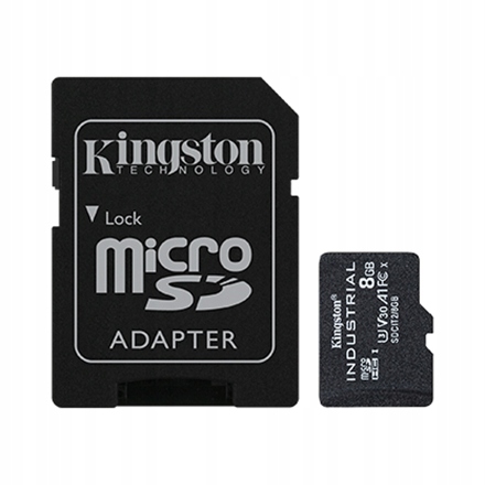 Kingston Industrial Flash paměťová karta 8 Gb Paměťová karta microSDHC