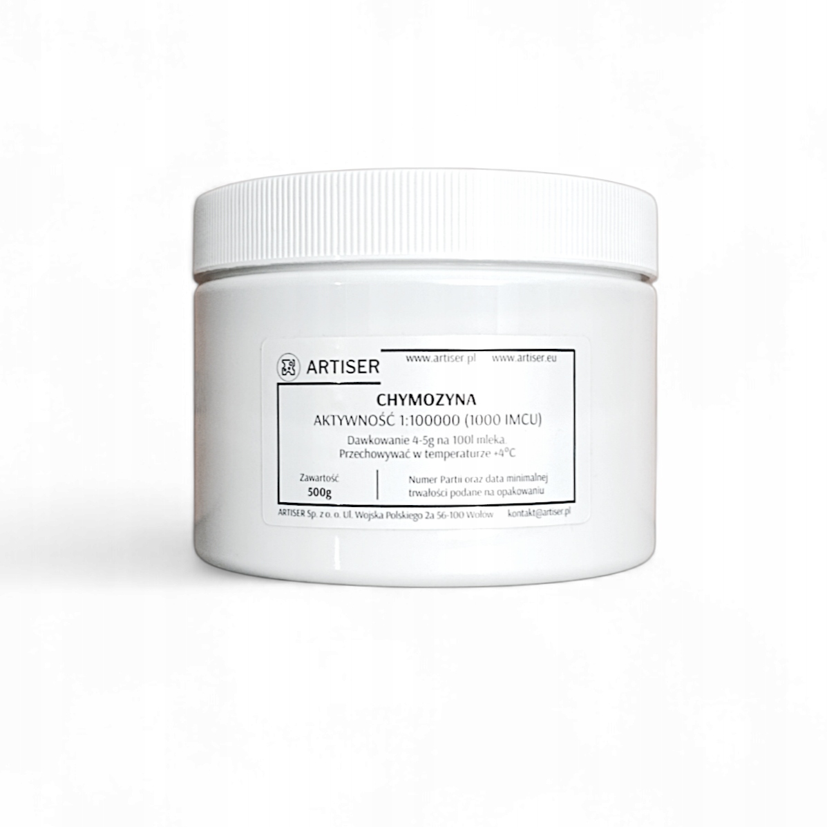 Levně v prášku Syřidlo Chymosin 1000 Imcu 500 g na 12 500 l mléka