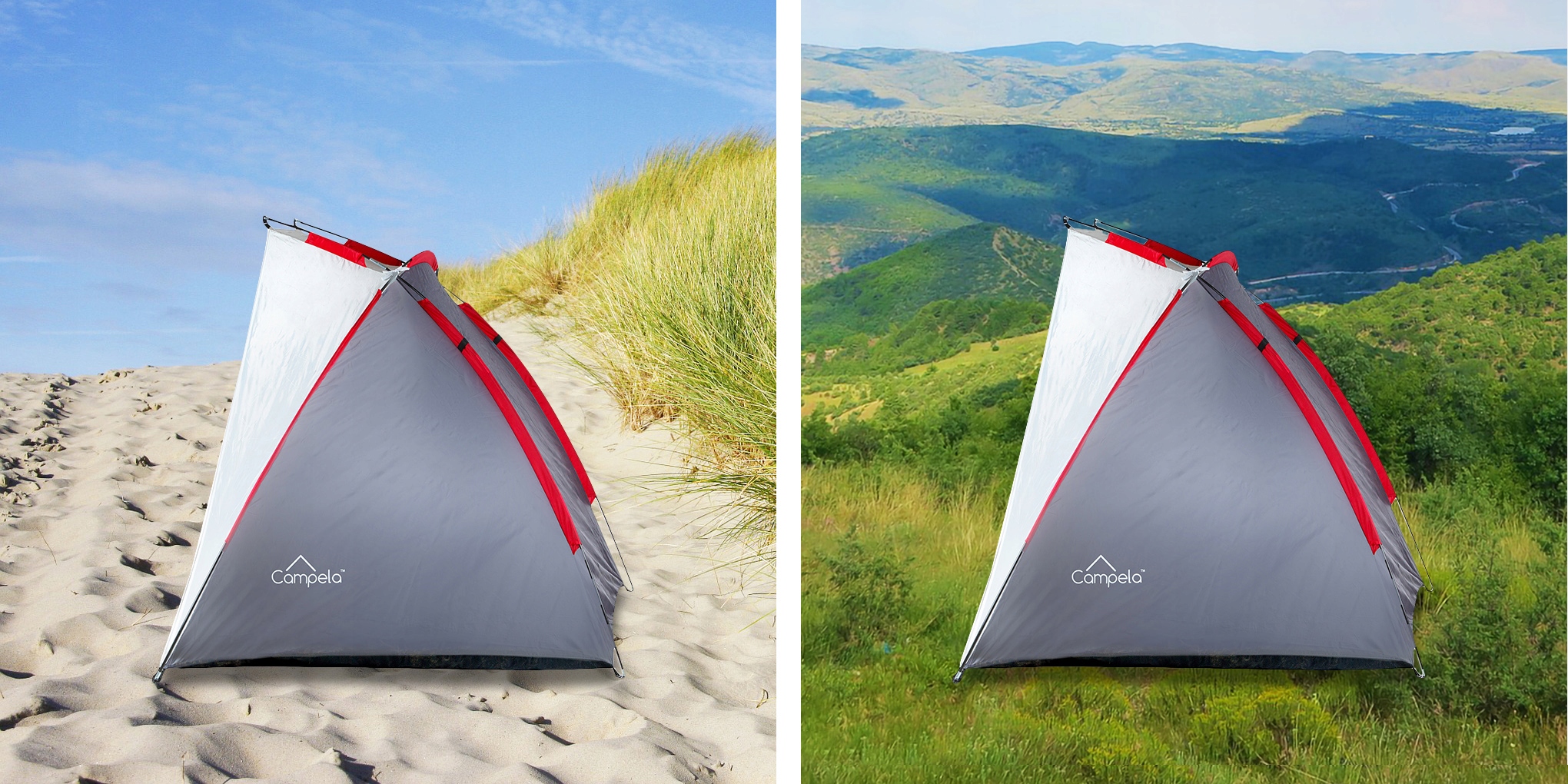 NAMIOT PLAŻOWY PARAWAN NA OBÓZ BEACH TENT + GRATIS - ULTIMATE UV PROTECTION Długość maksymalna 2.2 m