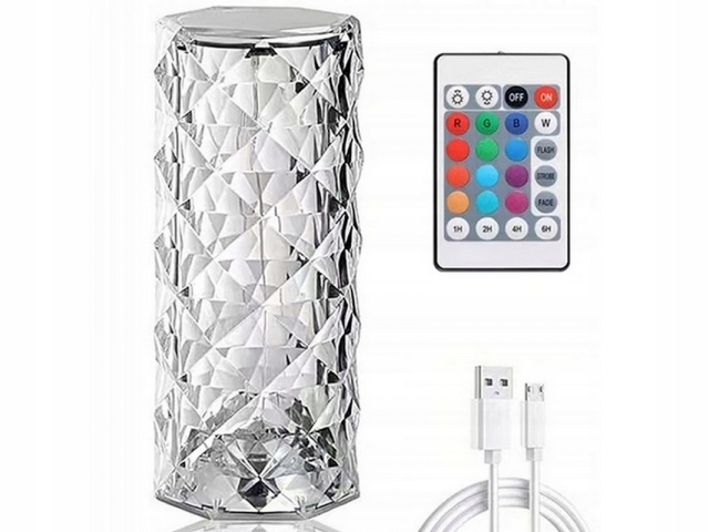 LAMPKA LED KRYSZTAŁOWA DIAMENTOWA RÓŻA DOTYKOWA Marka Smart Hardware
