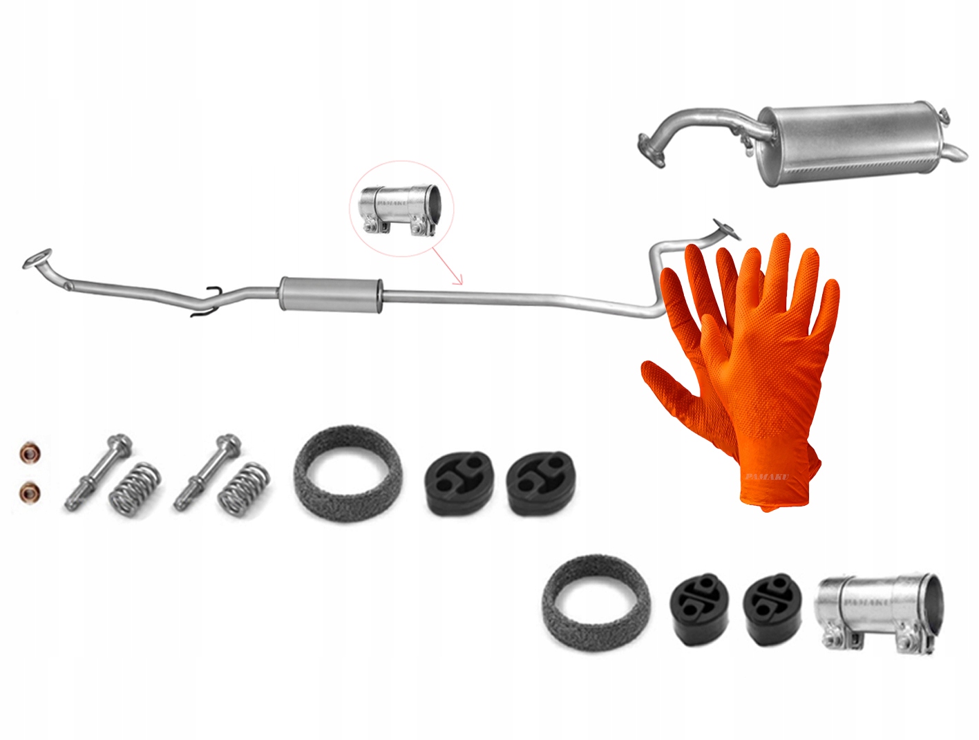 Toyota Yaris 1.0 48 kW (2003-2005) Tlumič Koncový