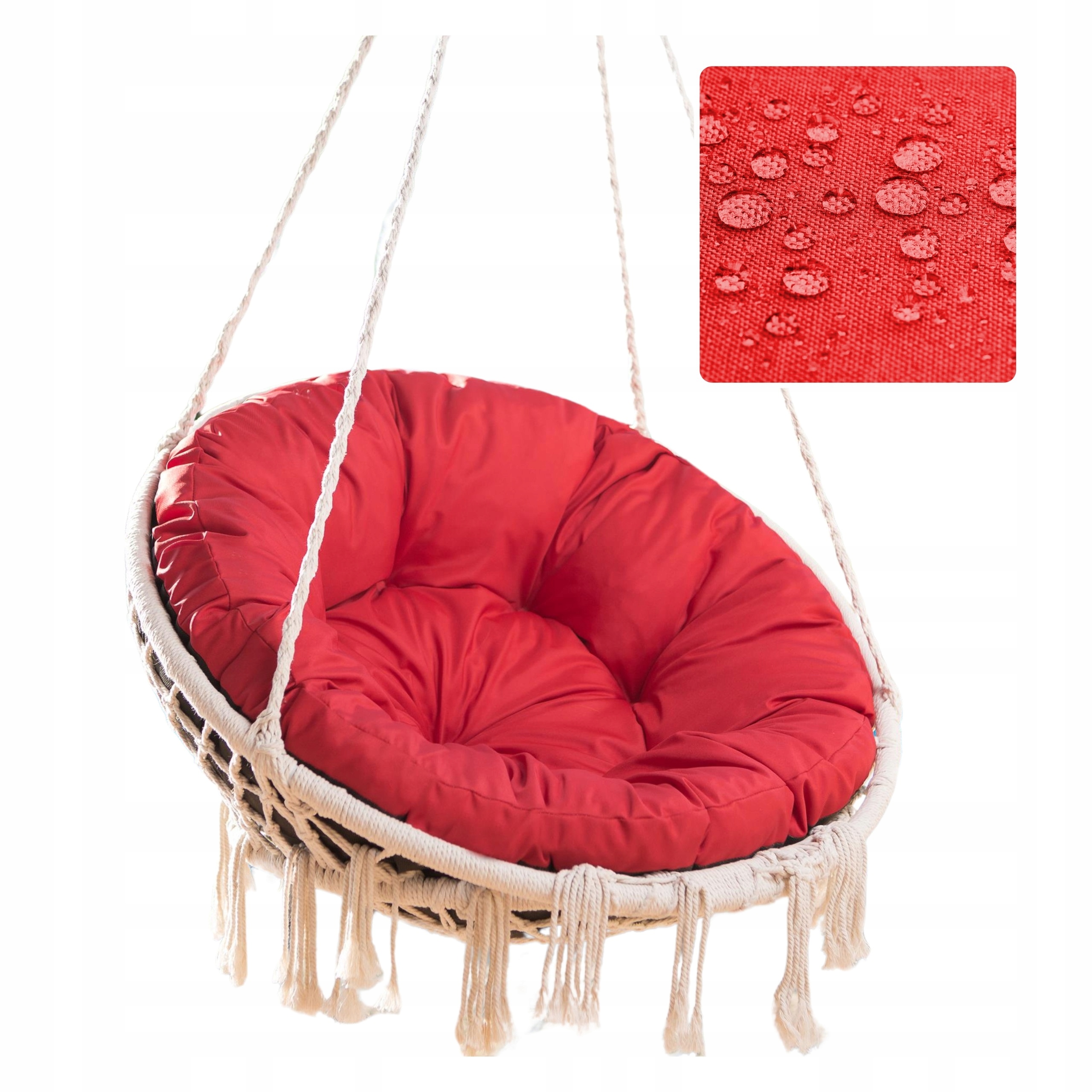 Poduszka na Bocianie gniazdo huśtawkę ogrodową fotel wiszący, Duża Poducha