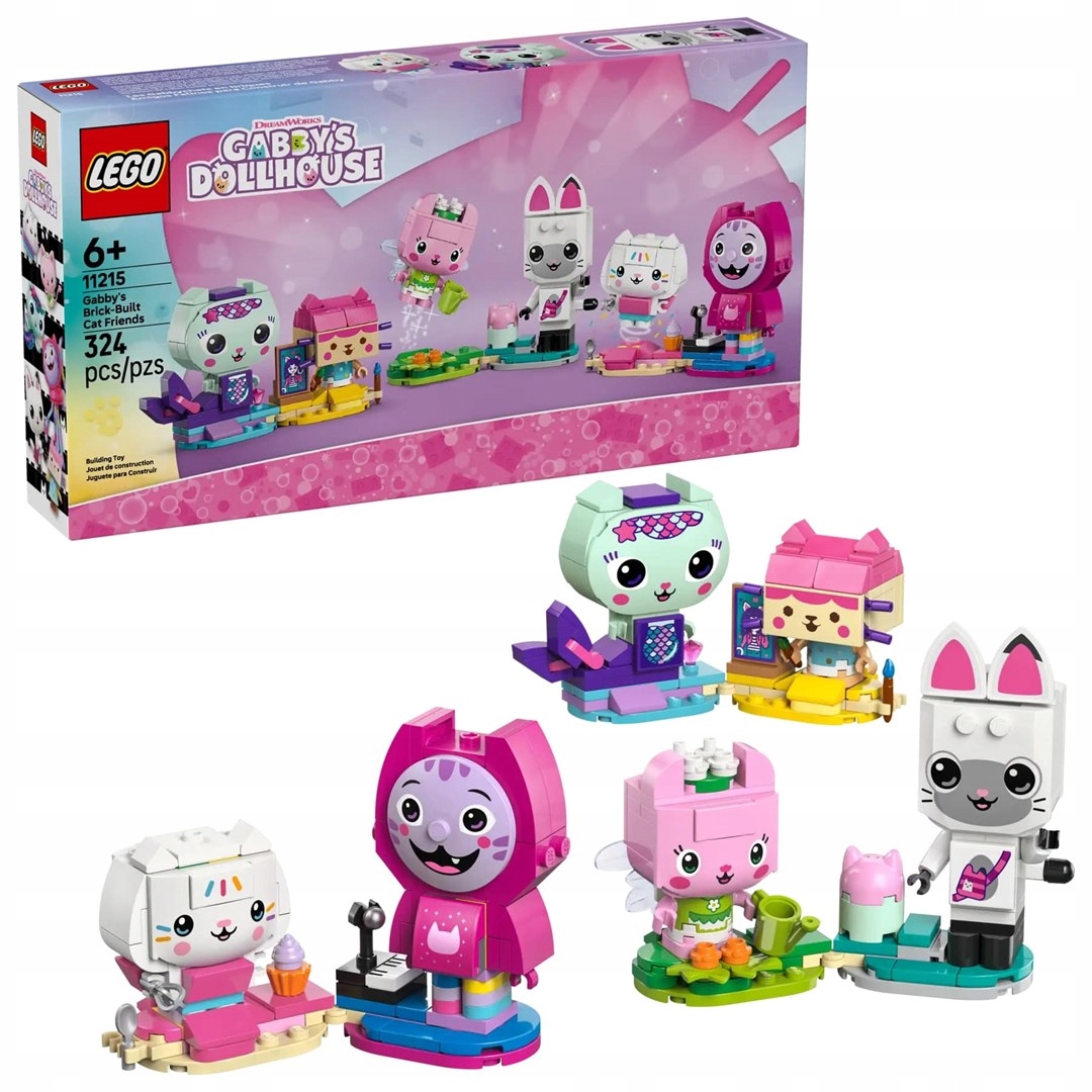 Lego Gabby's Dollhouse 11215 Kočičí přátelé Gabby z kostek