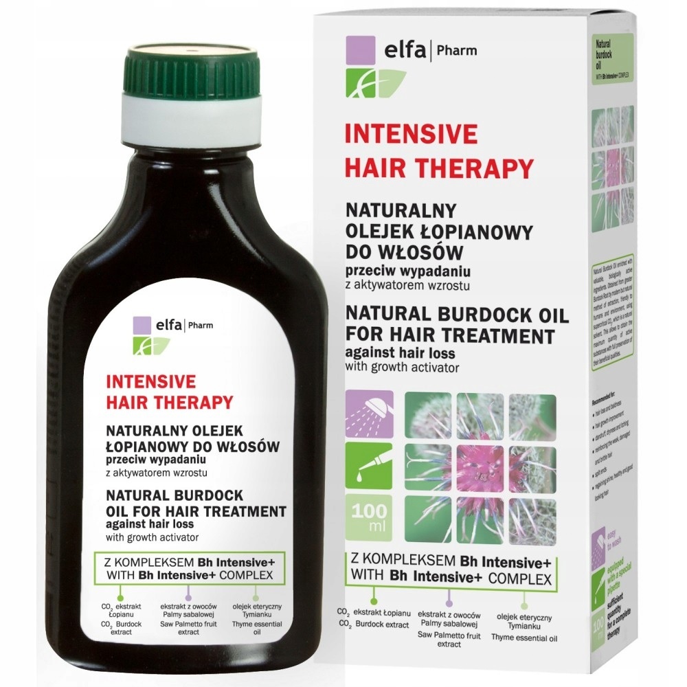 ELFA PHARM - INTENSIVE HAIR THERAPY - OLEJEK ŁOPIANOWY P/ WYPADANIU WŁOSÓW