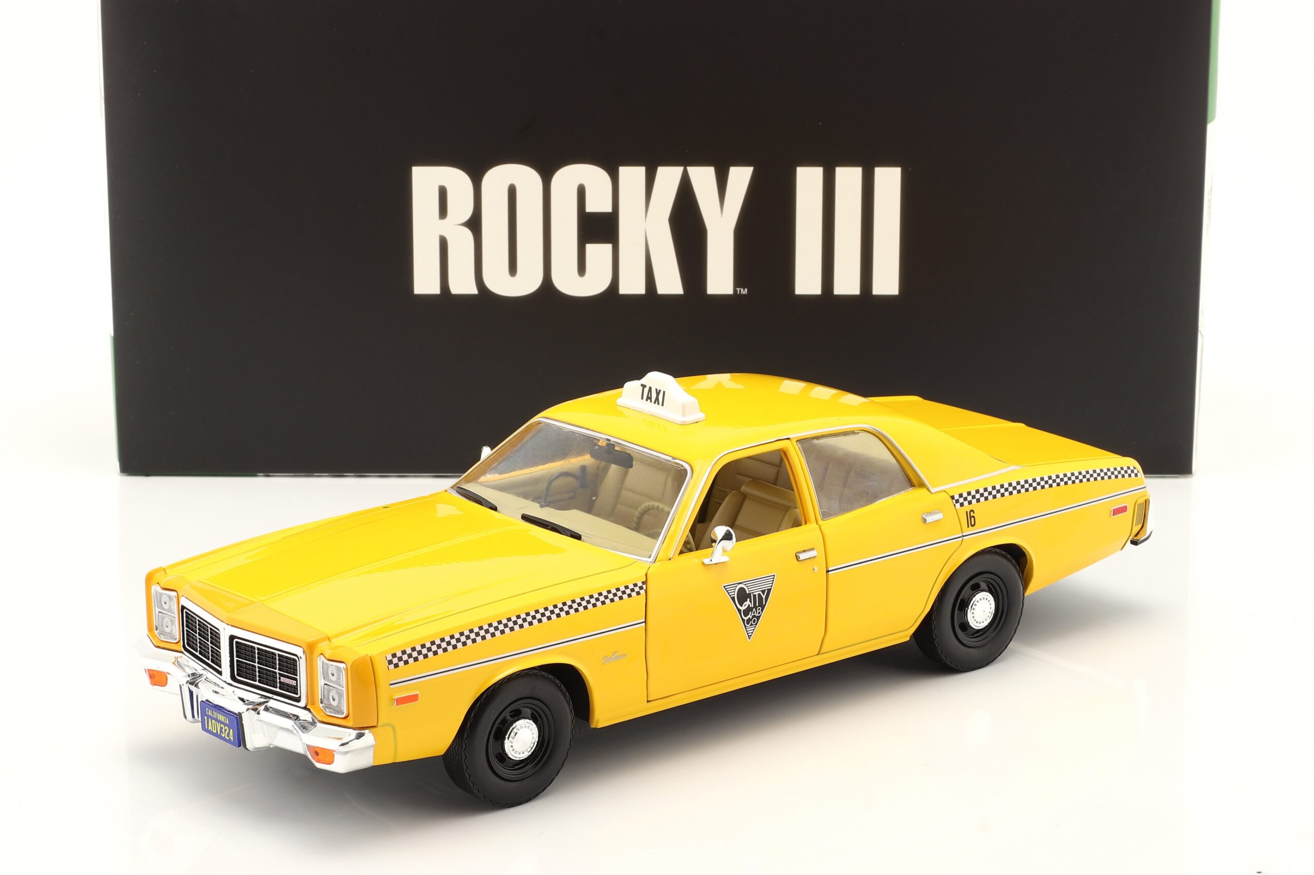 Greenlight Dodge Monaco City Cab Co Rocky III 1:18