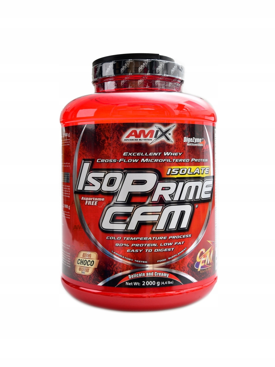 Amix Isoprime Cfm protein isolate 90 2000 g čokoláda moka káva