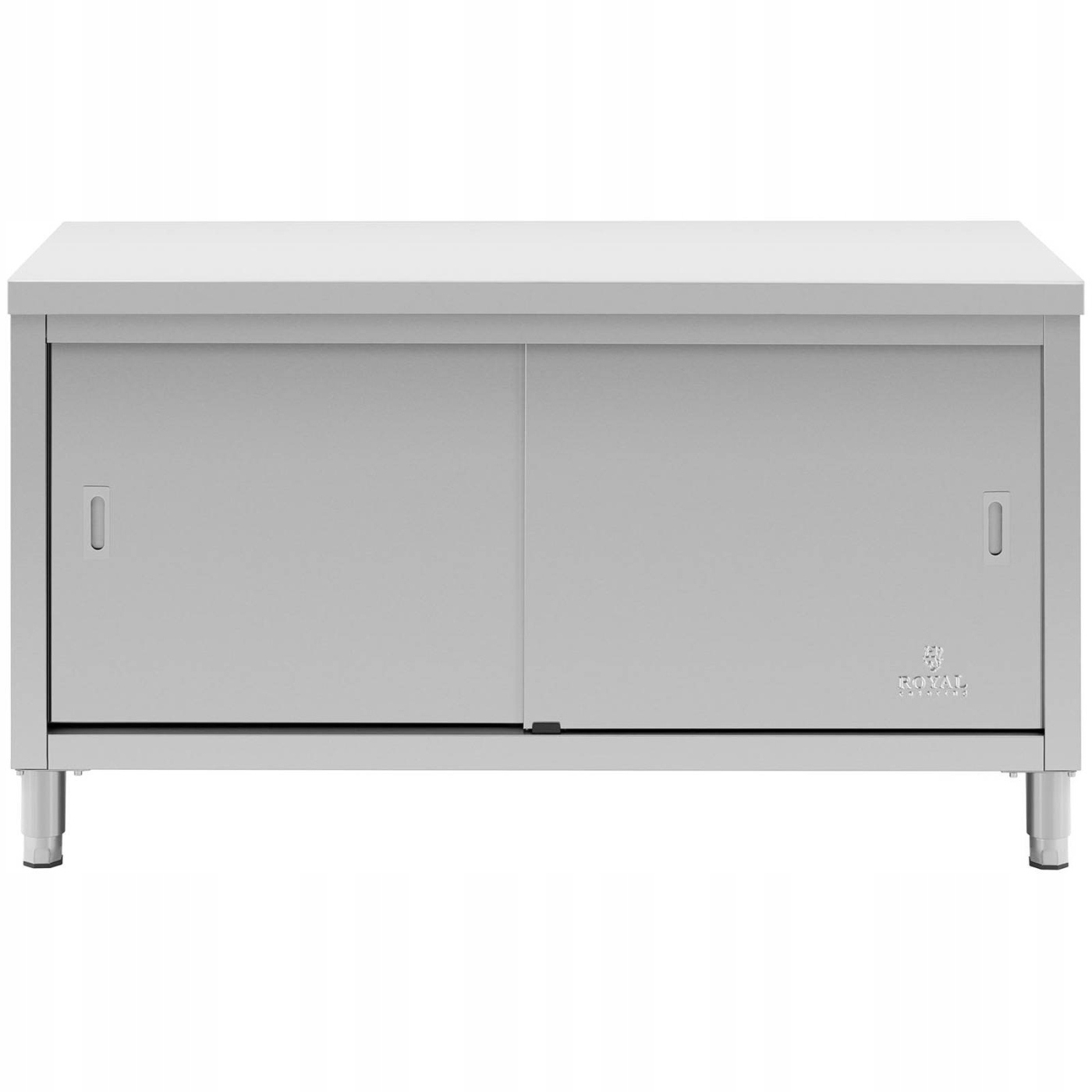 BLAT STÓŁ Z SZAFKĄ ZE STALI NIERDZEWNEJ 150 x 70cm Marka Royal Catering