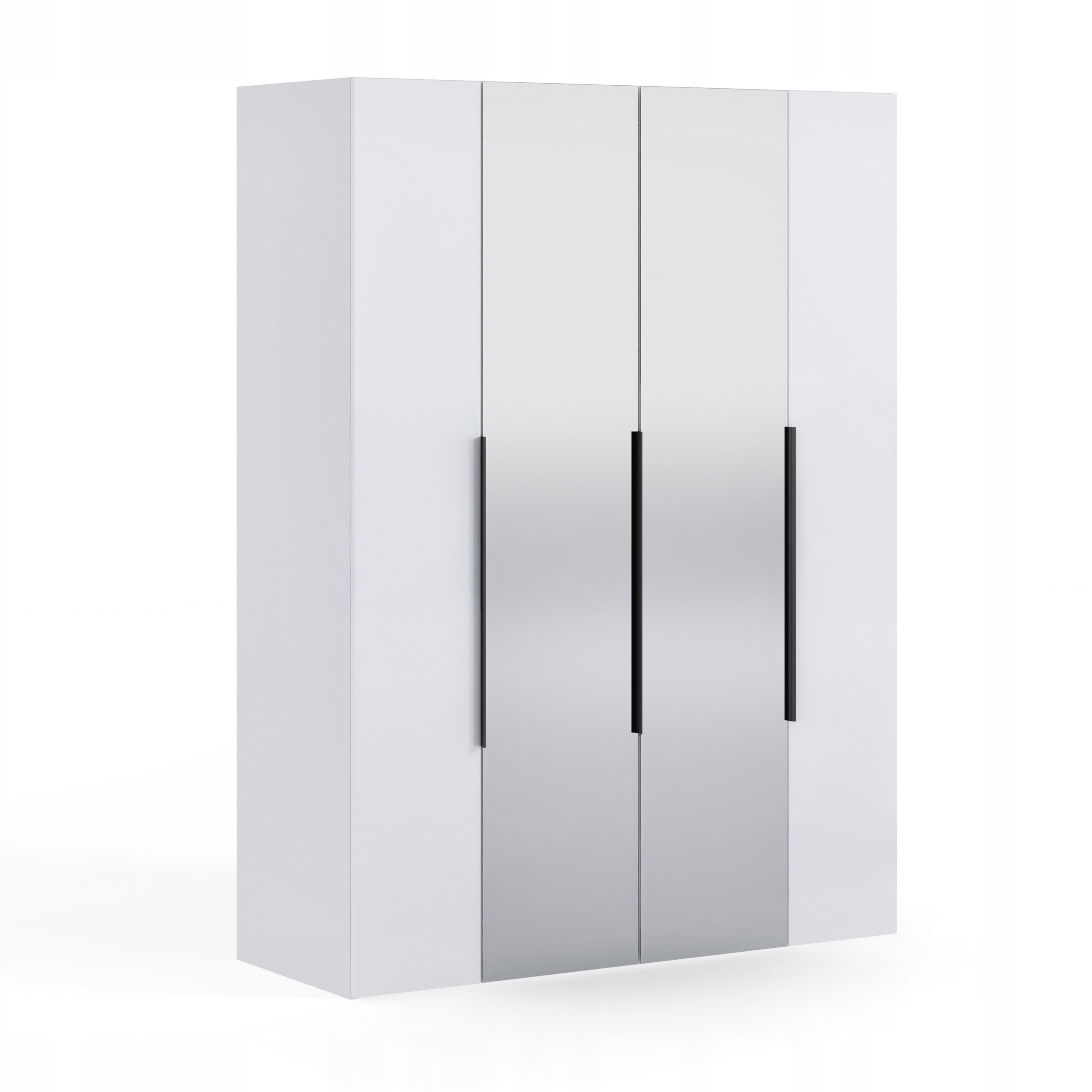 Bílá Skříň Se Zrcadlem Zrcadlem Lille 160