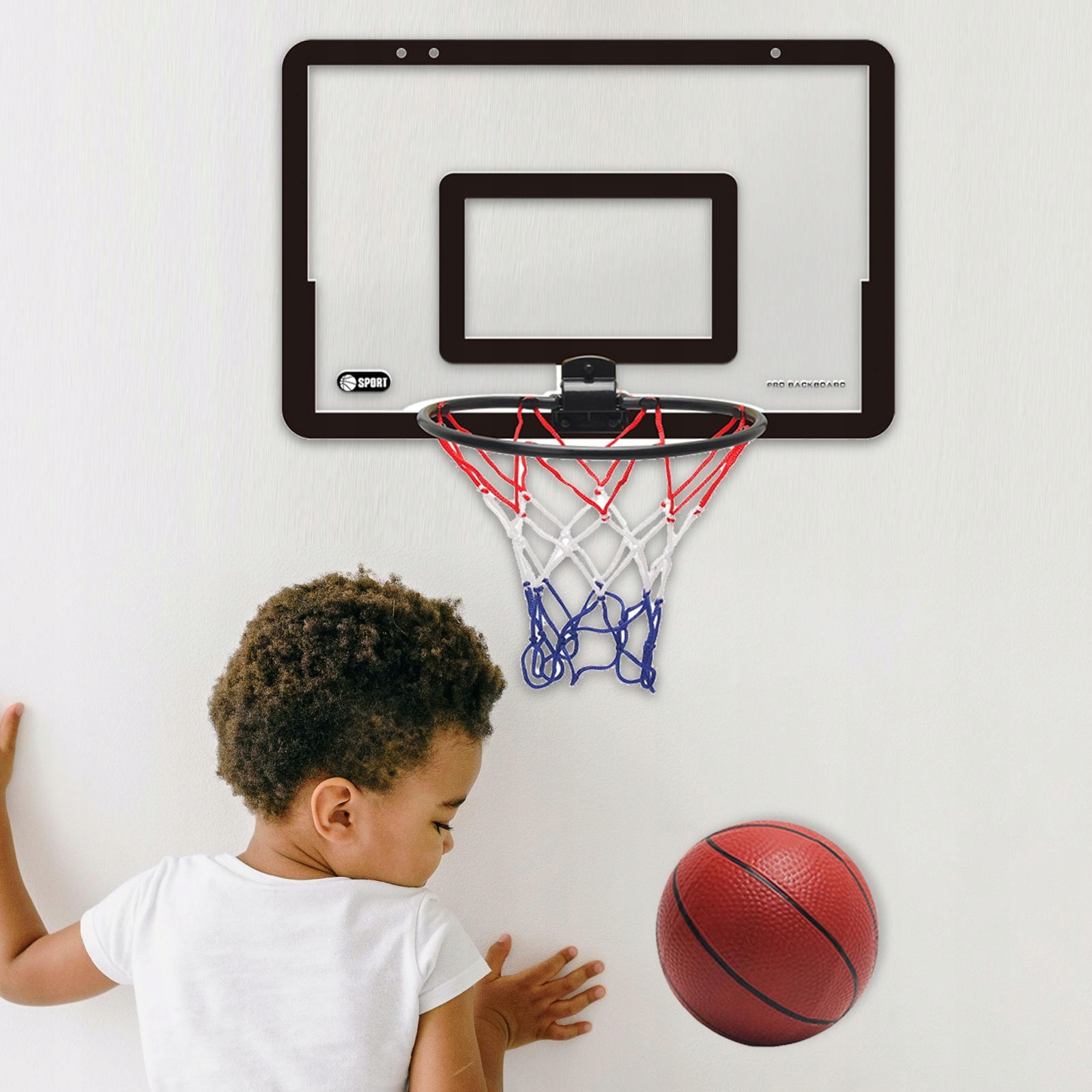 Portable Mini Basketball Hoop Set Model Zestaw zabawek do koszykówki dla dzieci z tablicą