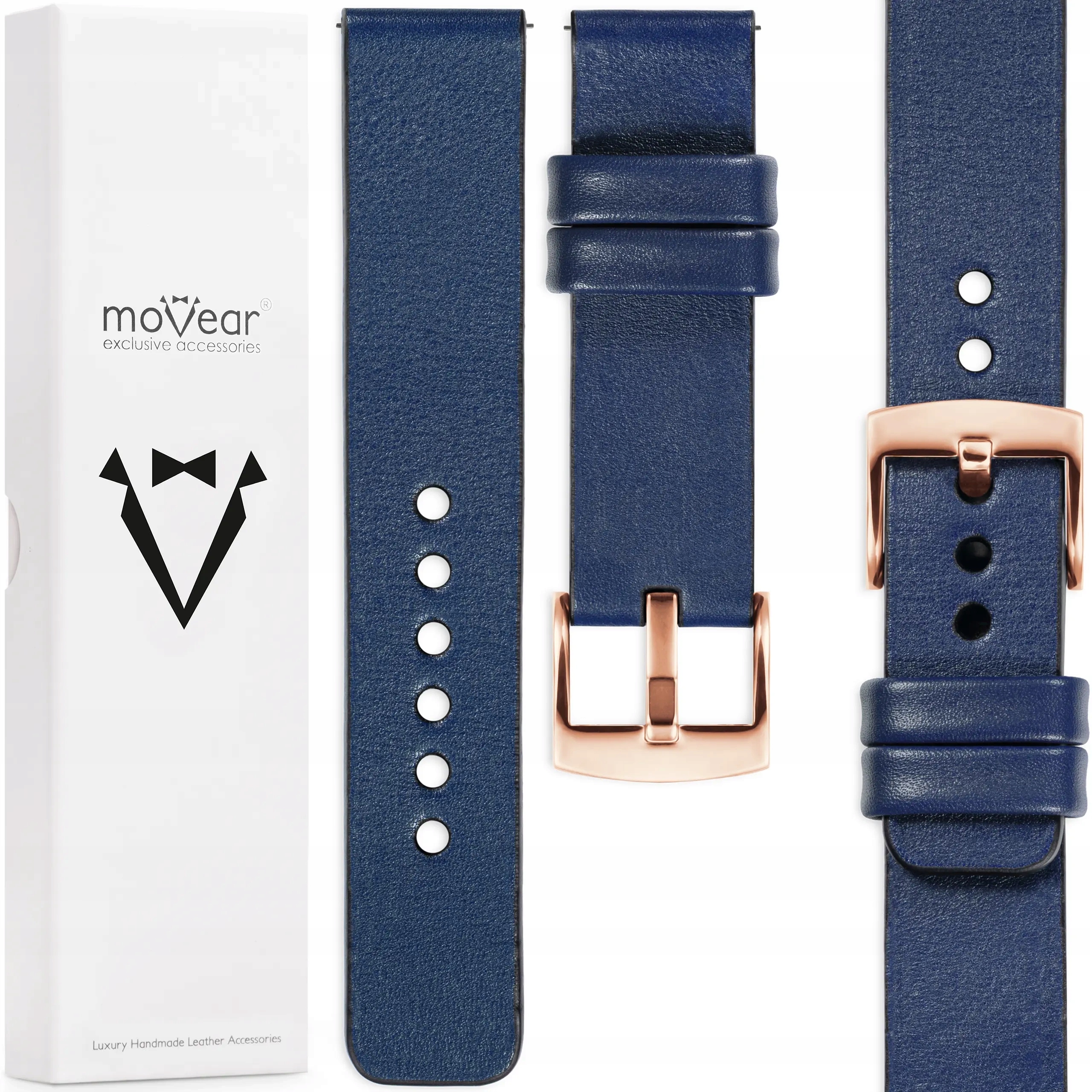 Pásek 20 mm pro Huawei Watch Gt 3 2 Pro Kožený Elegantní Movear