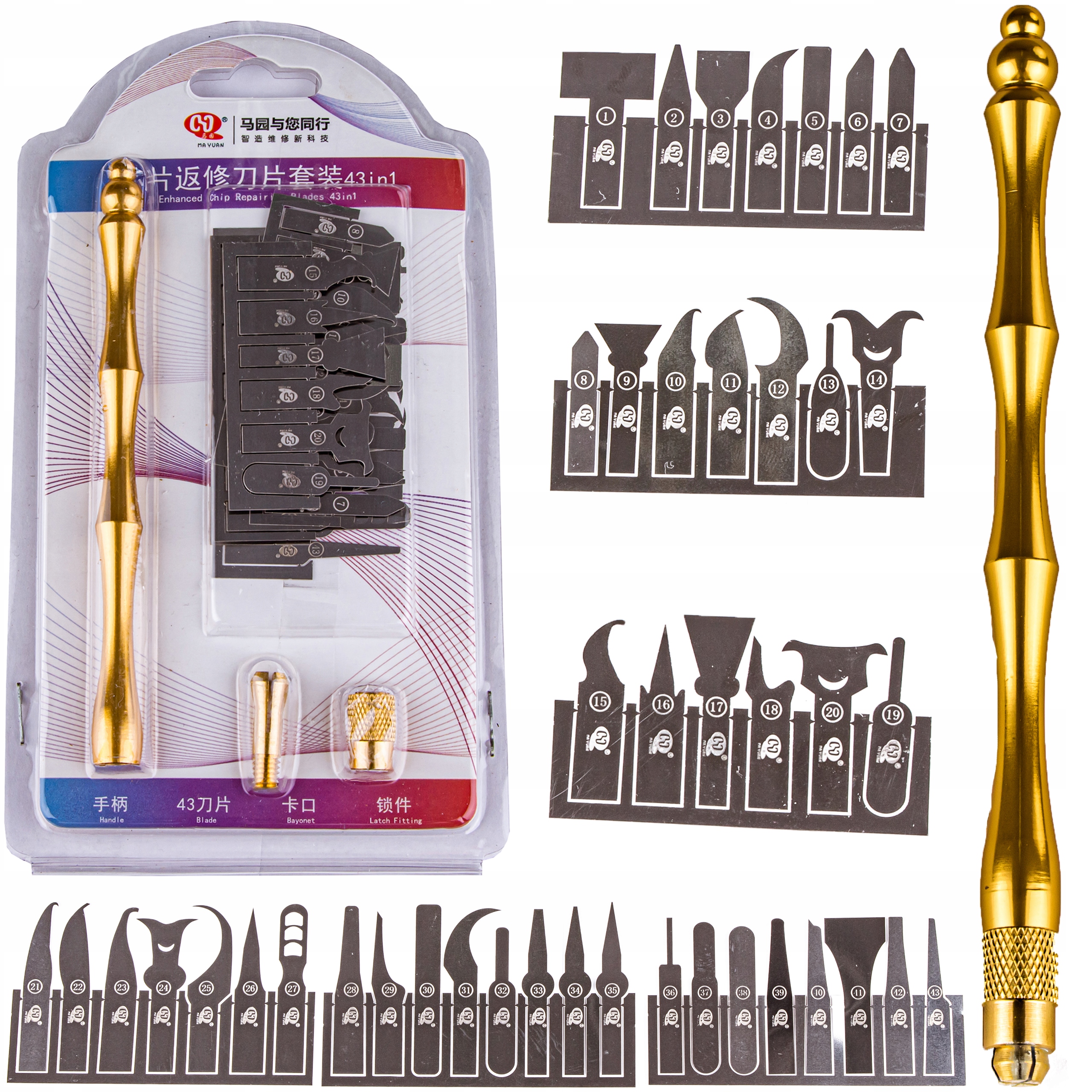 

Zestaw Skrobaków Ostrzy Podważak nóż do kleju