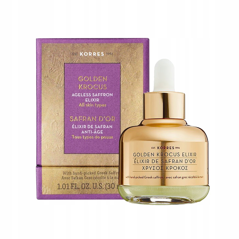Korres Golden Krocus Ageless Saffron Elliksir krásy se šafránem 30 ml