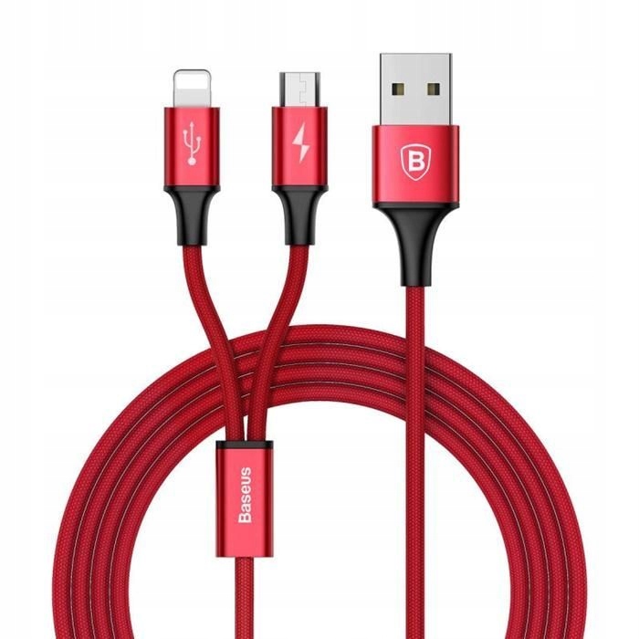 

Baseus kabel 2w1 Lightning micro Usb 3A