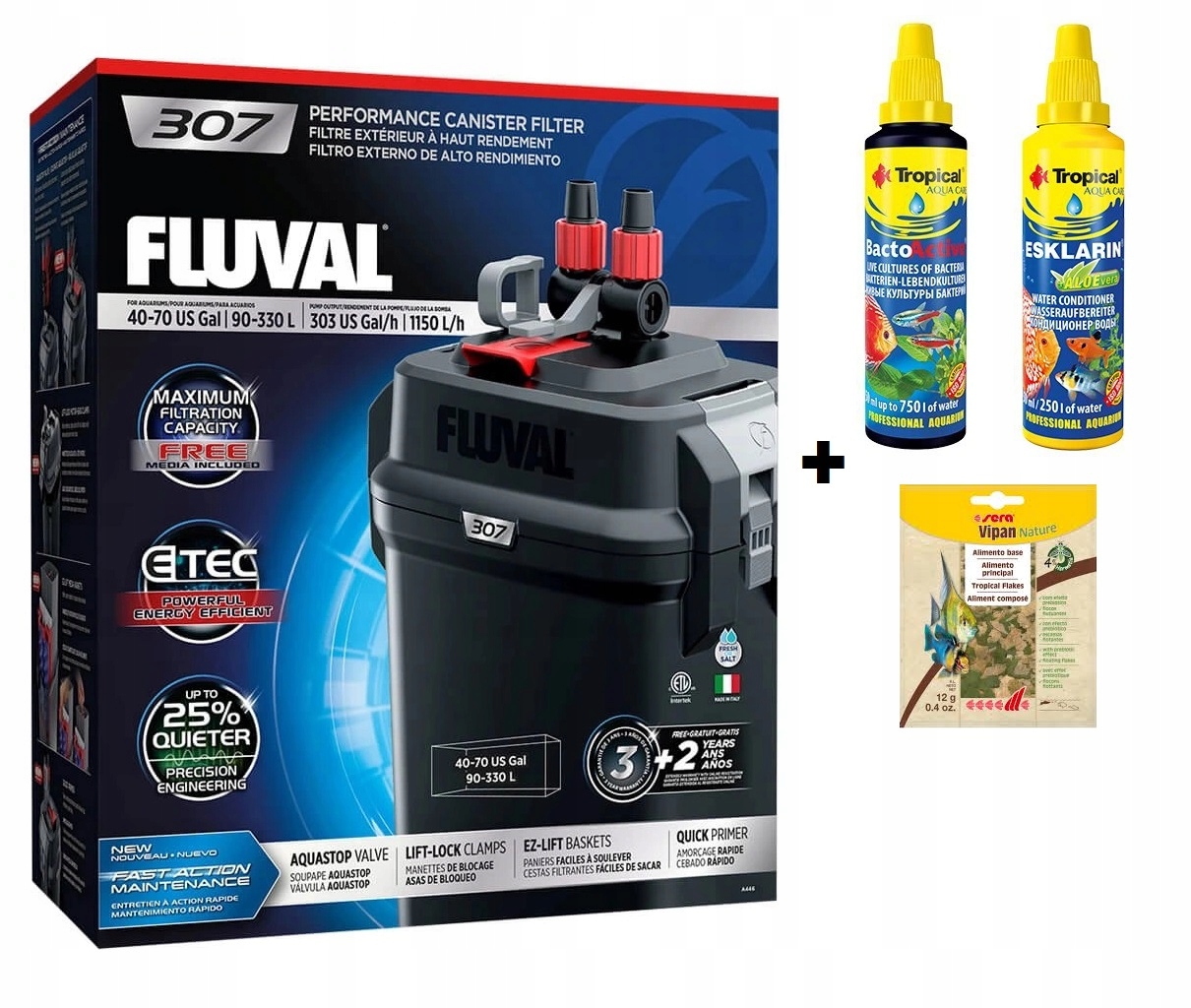 

Hagen Fluval 307 Filtr Zewnętrzny 90-300l