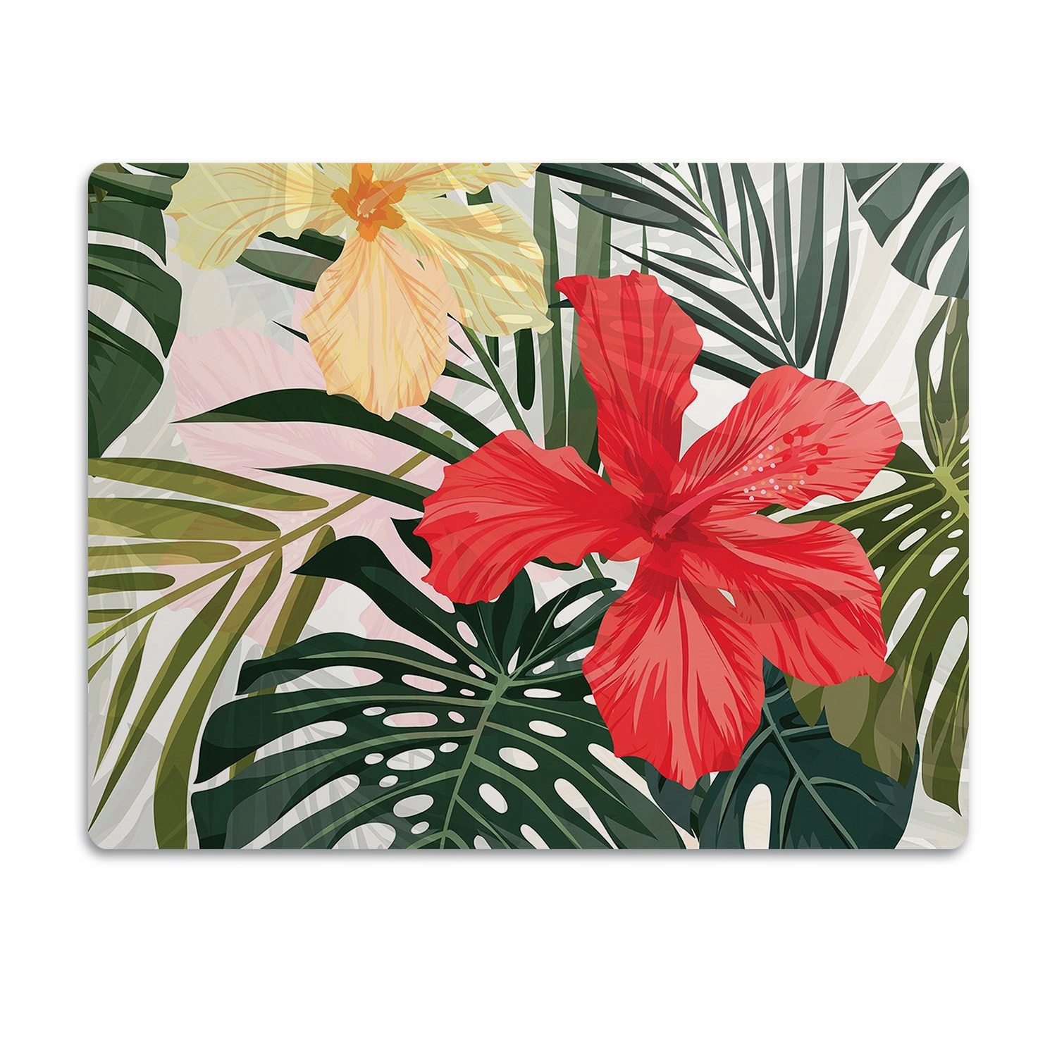 Levně Podložka pod misku pro psa Rostliny Havaj 90x60 cm