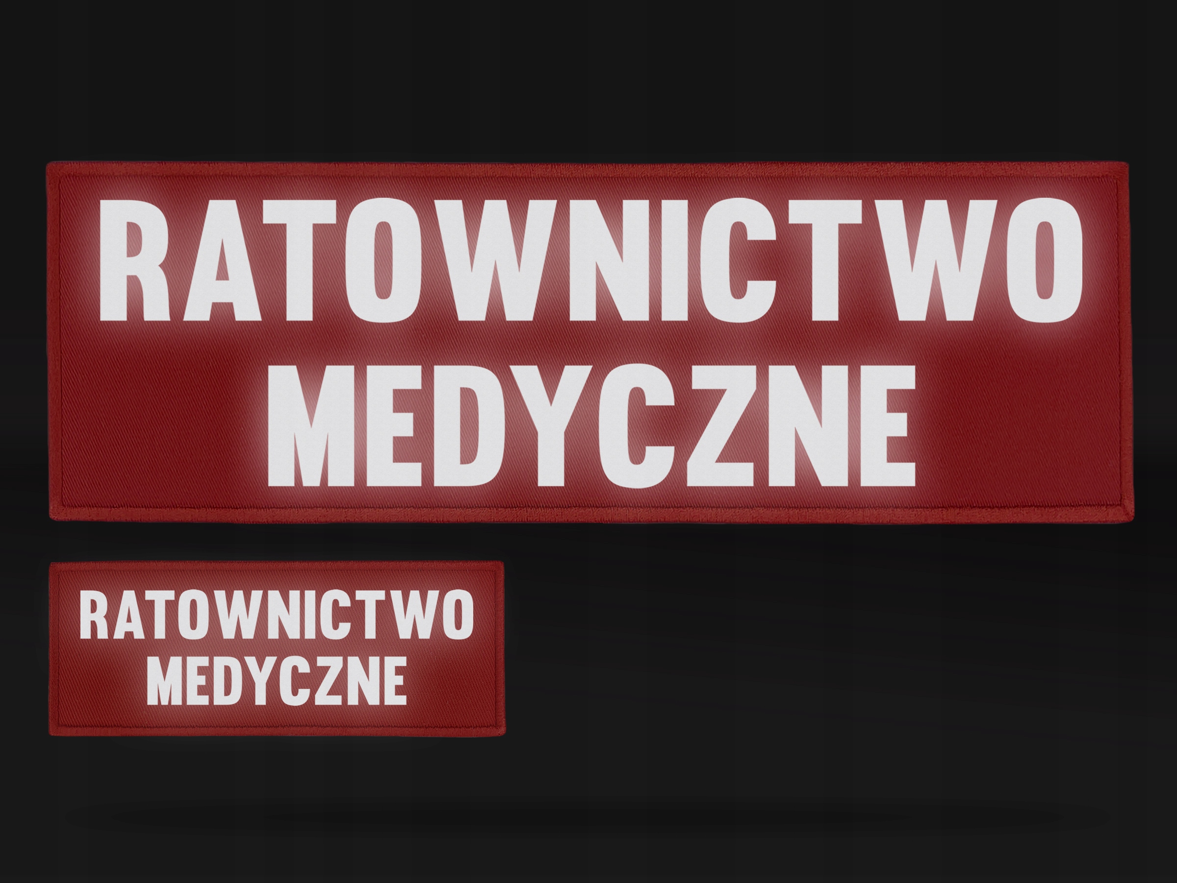 KOMPLET EMBLEMATÓW RATOWNICTWO MEDYCZNE ODBLASKOWE Marka inny