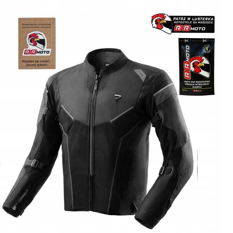 Rebelhorn pánská textilní motocyklová bunda Hiflow V Black Bonus