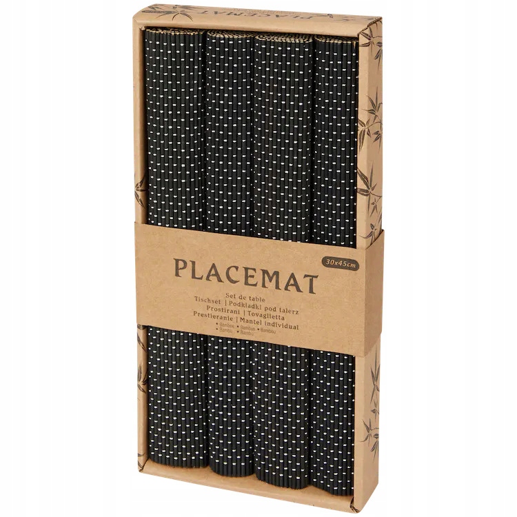 MATA NA STÓŁ POD TALERZ PODKŁADKA BAMBUSOWA 4SZT.