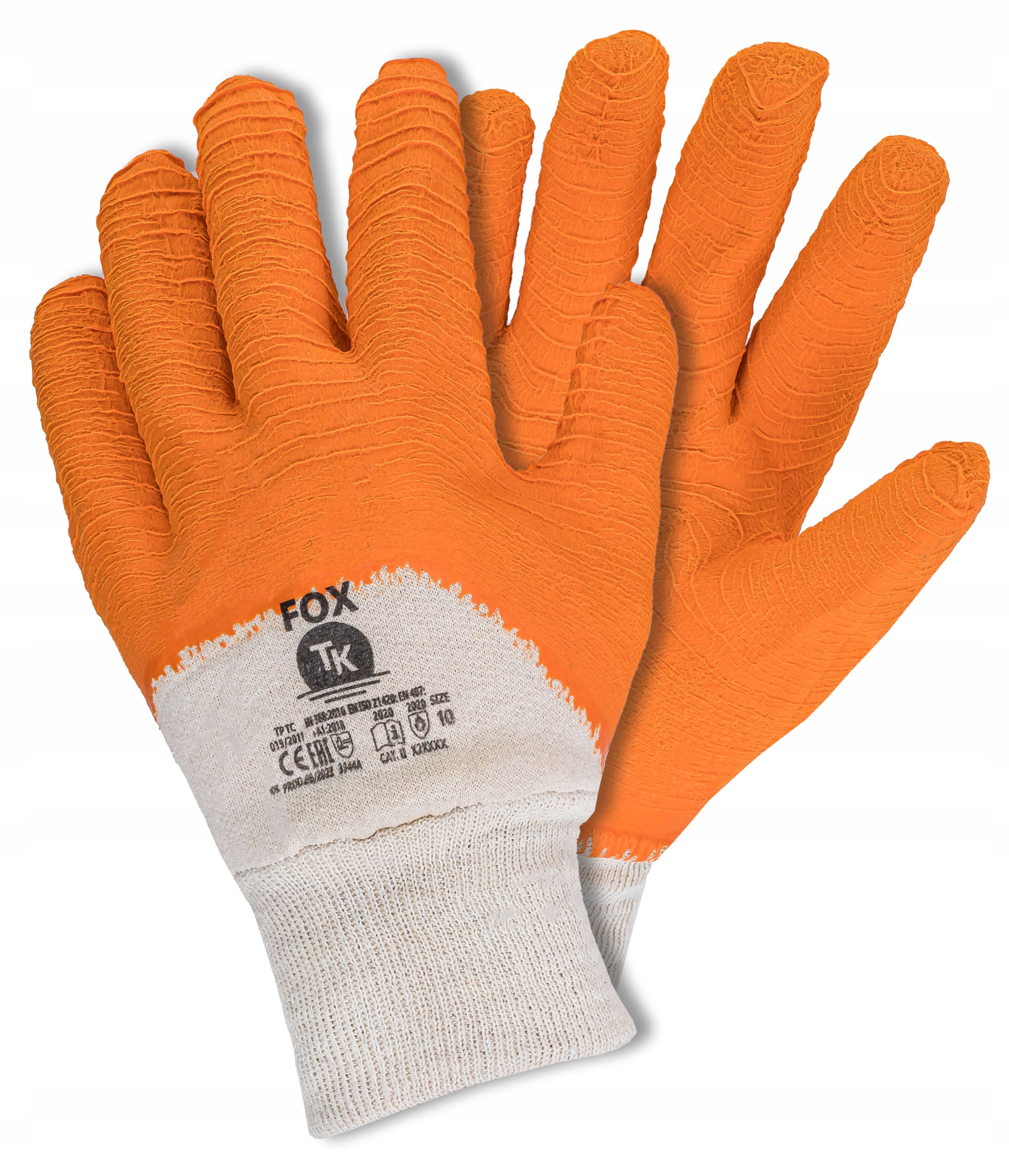 Pracovní rukavice se stahovací šňůrkou, stahovací pásek, Tk Fox, XXL, 144 párů, Karton