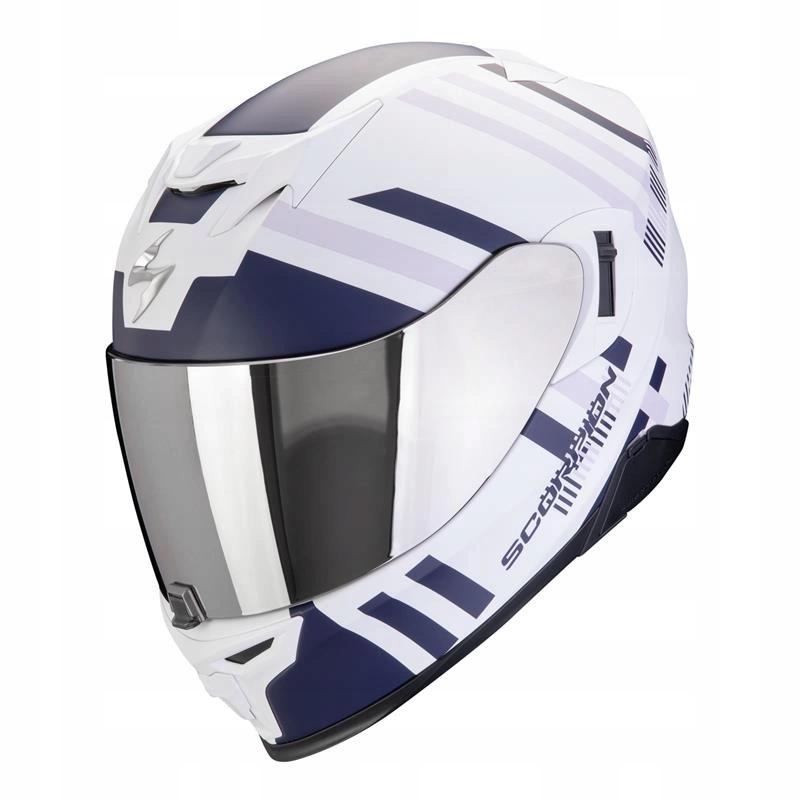 Motocyklová prilba Scorpion EXO-520 Evo Air Banshee White/blue/purple Darčeky