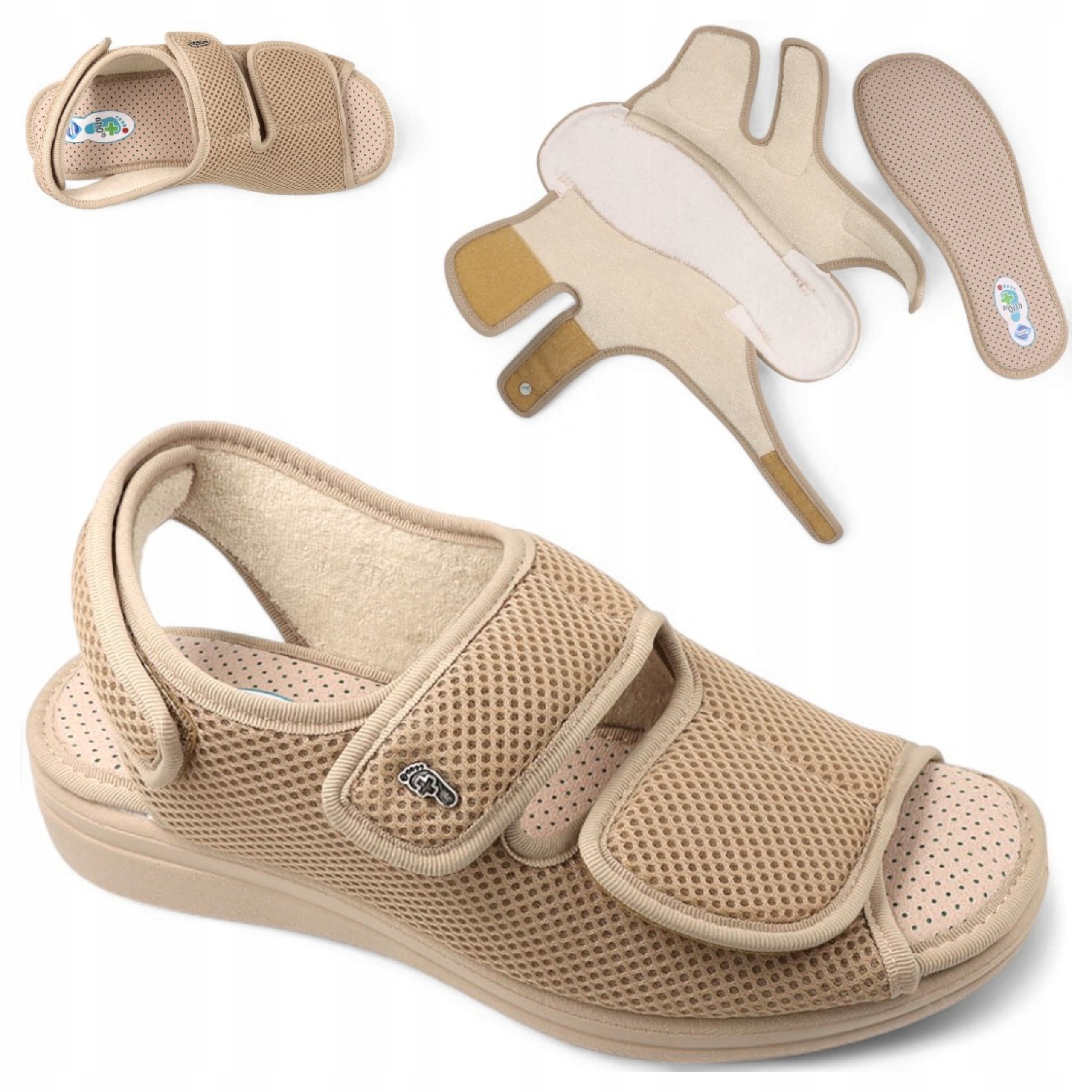 Dr Orto 37 Dámské ortopedické sandály Diabetická noha na suchý zip pro zdraví