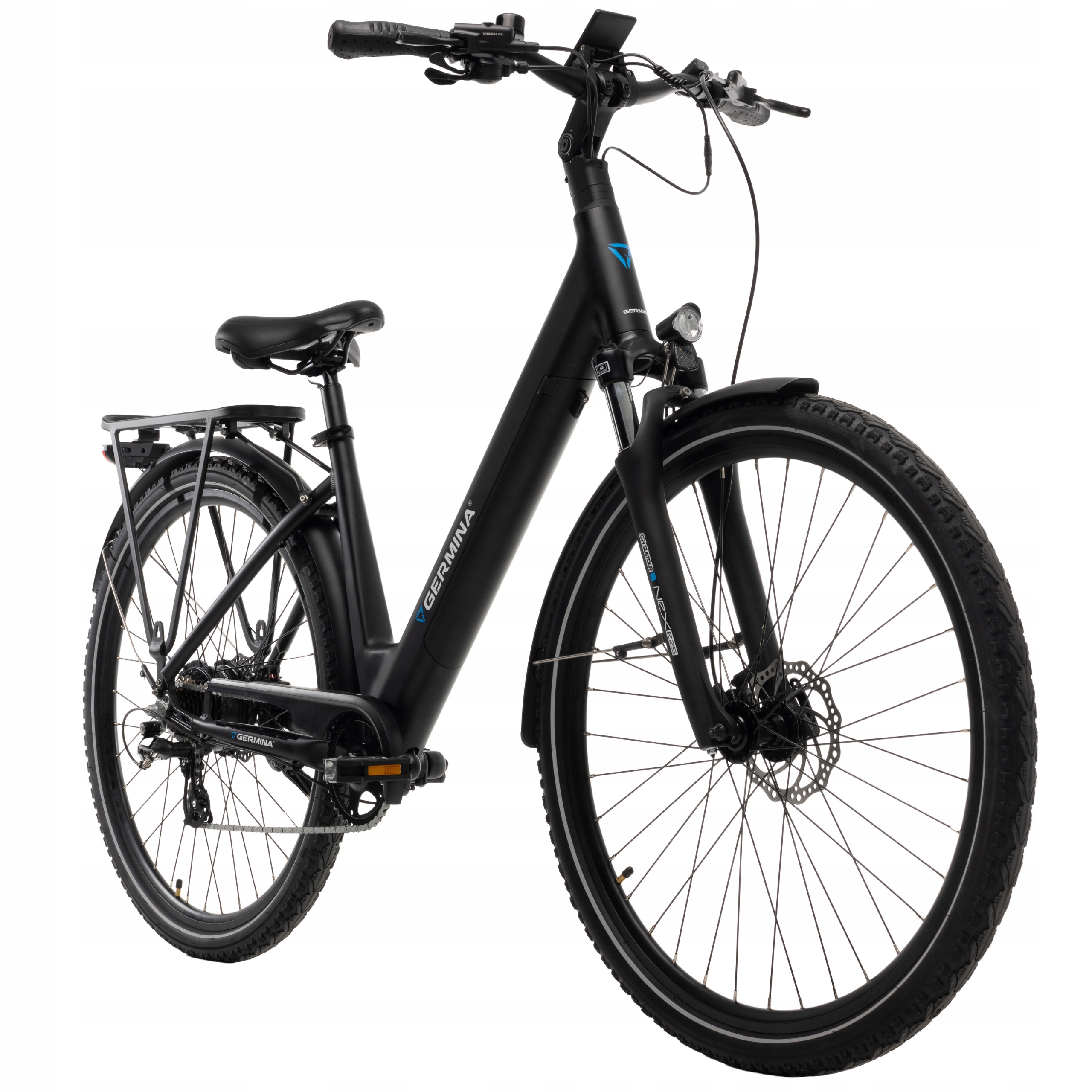 Rower elektryczny 28 Germina trekkingowy Bafang miejski 250W damski 13,2ah