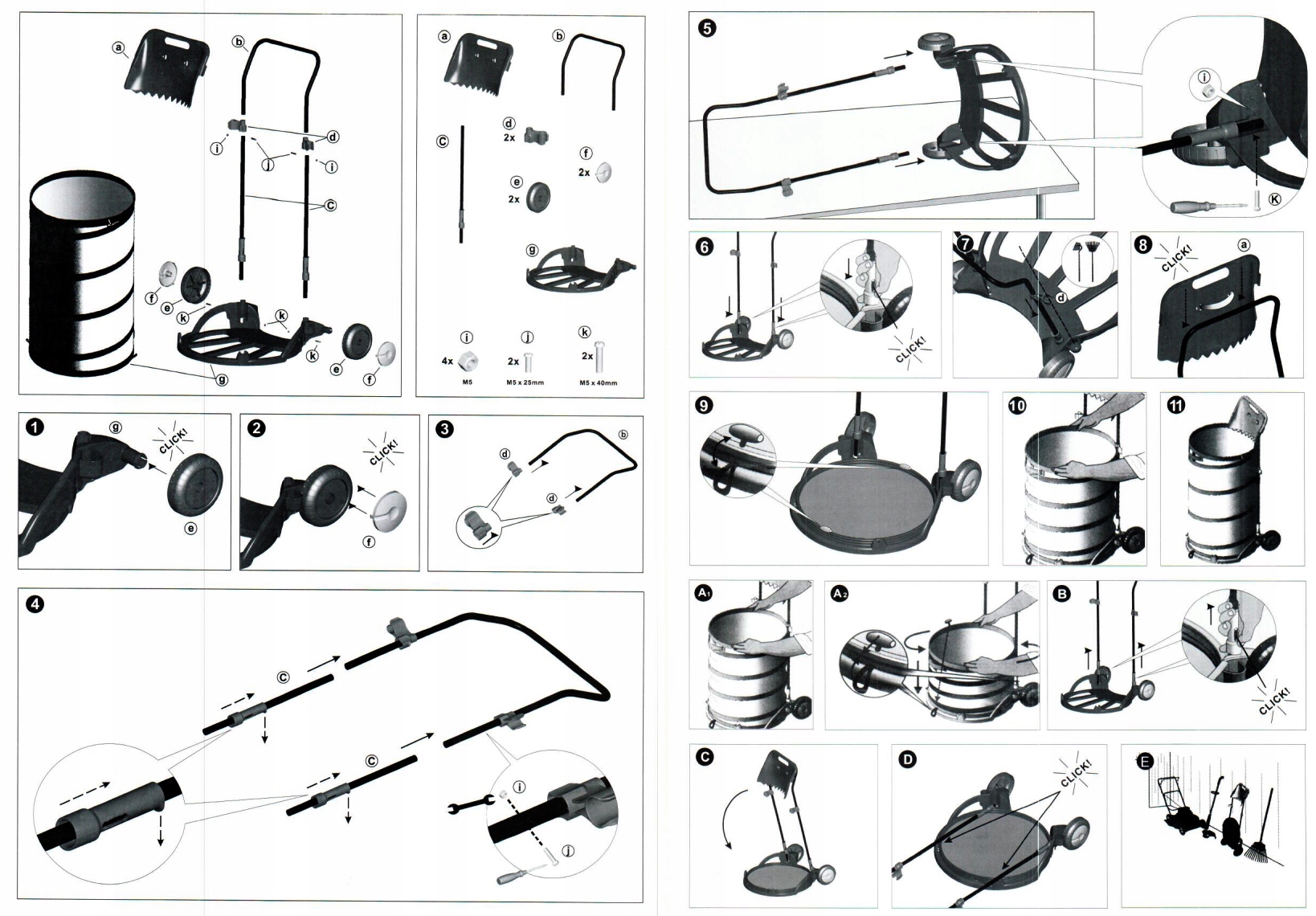 KOSZ OGRODOWY NA KOŁACH SKŁADANY NA LIŚCIE 150L Typ torba na liście