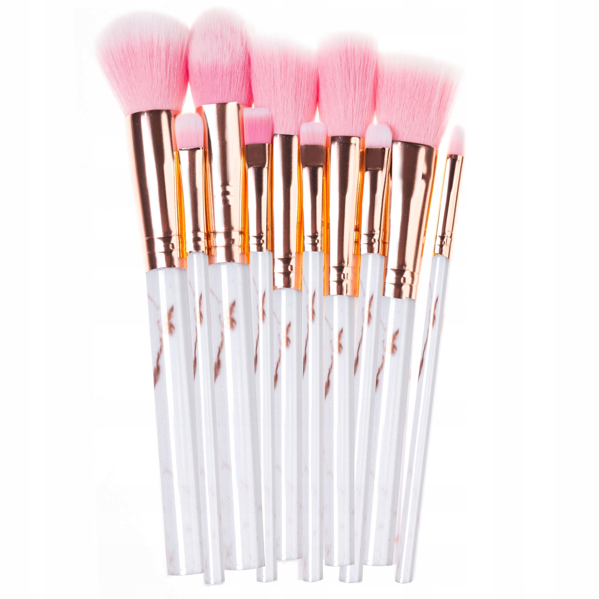 ZESTAW PĘDZLI 10 SZT. DO MAKIJAŻU PROFESJONALNE Marka Clavier