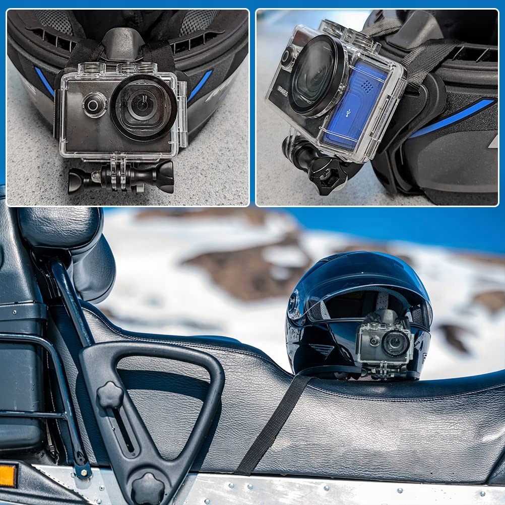 Mocowanie Kasku Motocyklowego Pod Brodę Do Kamer Sportowych EMNIMQ — miniatura 4