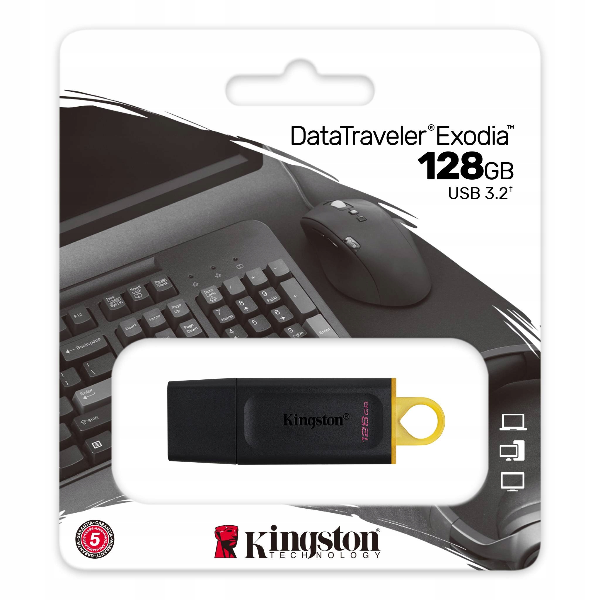 2 x Kingston DTX/128GB Usb paměť 128GB DataTraveler Exodia Pendrive