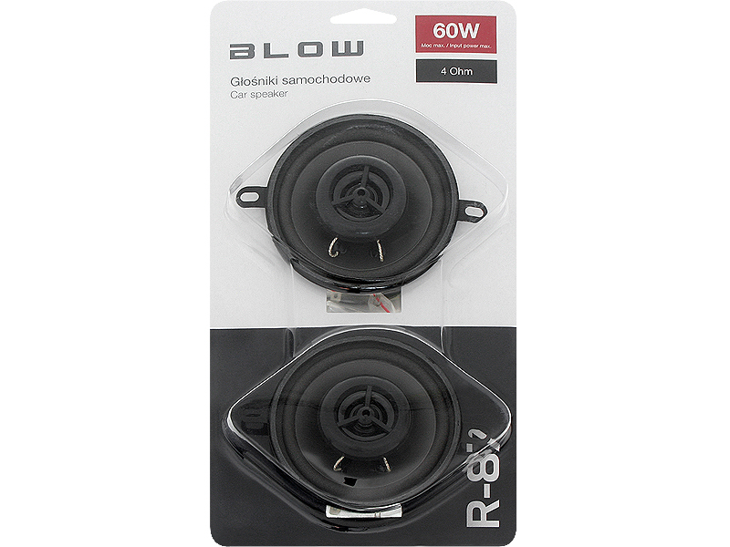 KOMPLET GŁOŚNIKI SAMOCHODOWE 60W BLOW R-87 4Ohm Model R-87
