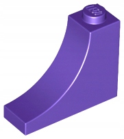 

Lego 18653 Łuk 1x3x2 fioletowy Nowy (1g)