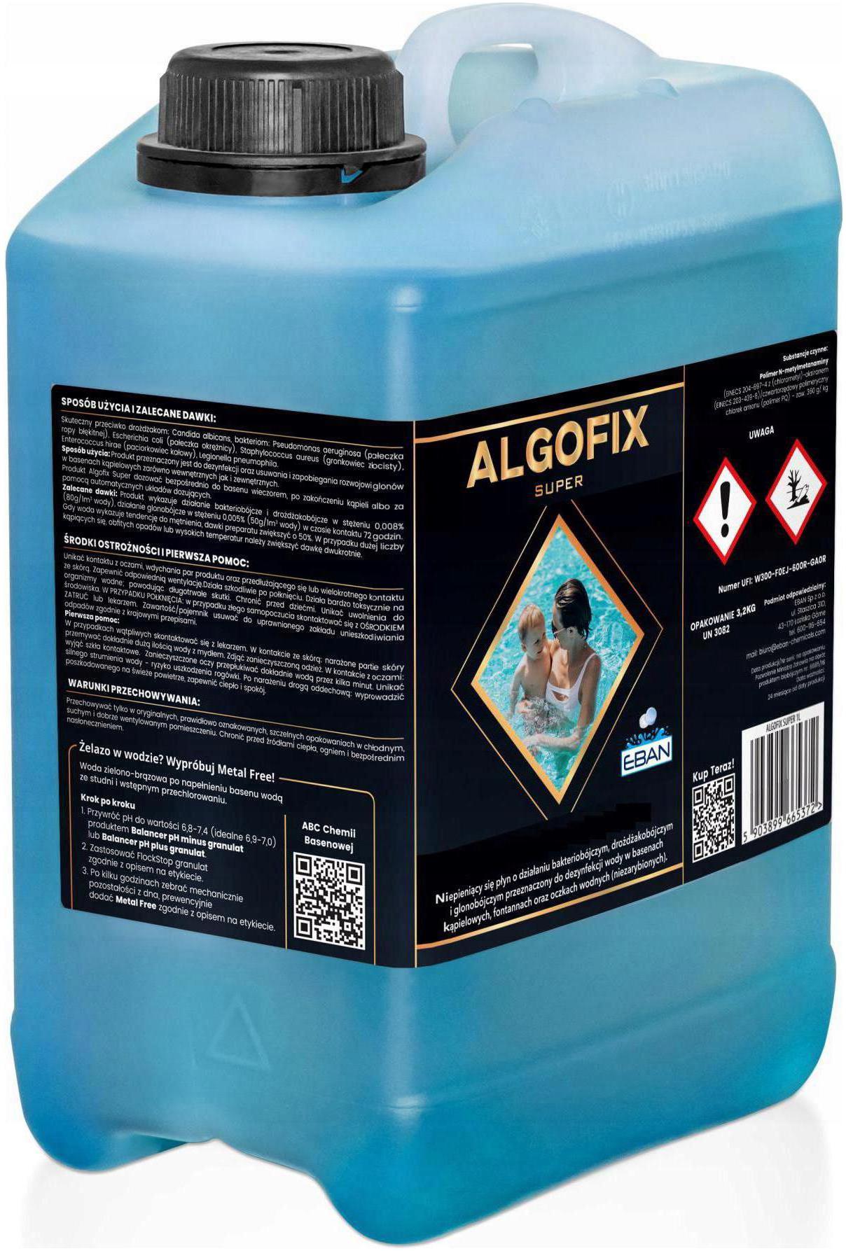 Algofix 3,2KG Środek Przeciw Glonom Eban