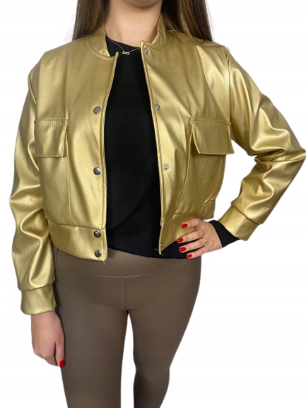 Jacket Women Puffy Gold - Niska cena na Allegro
