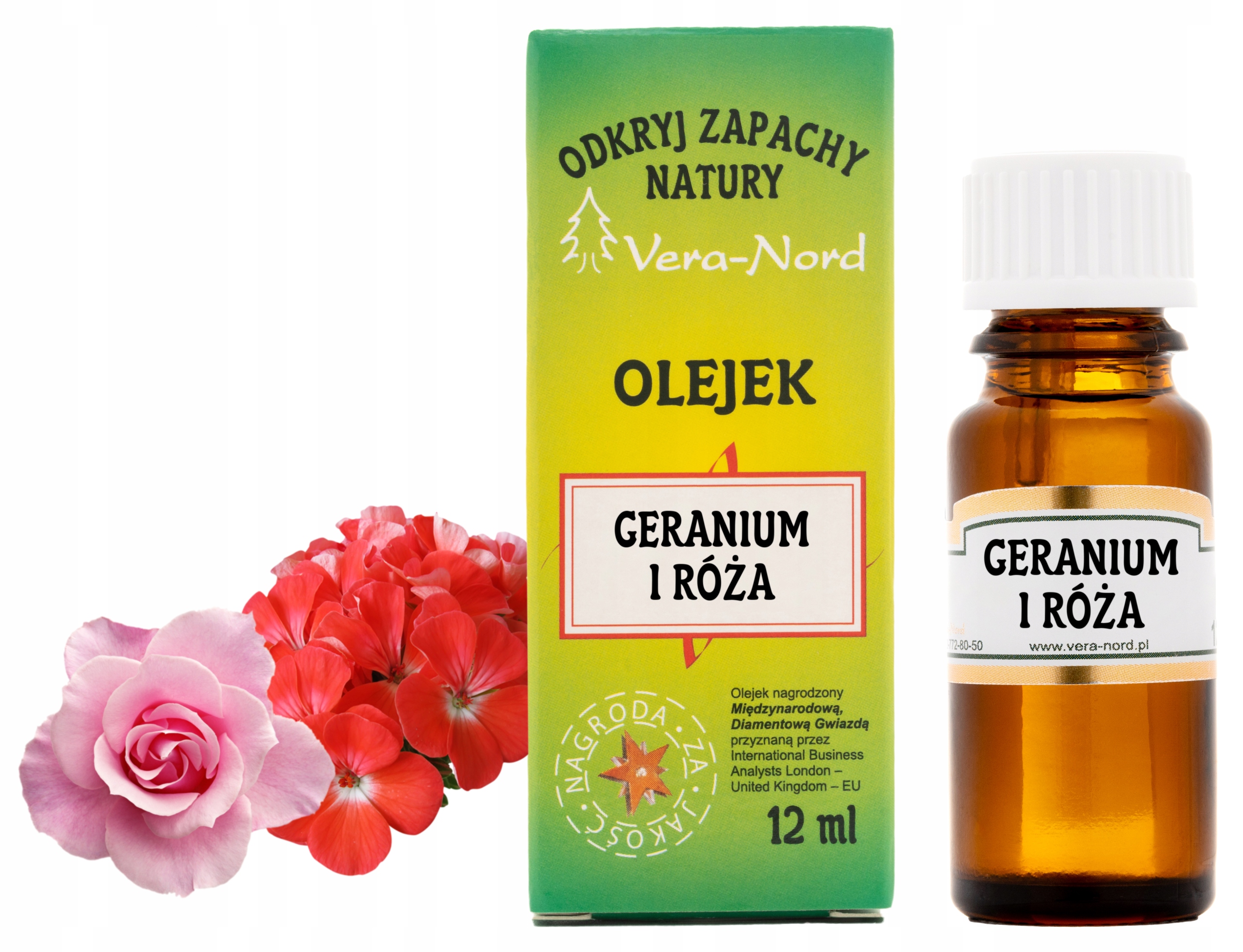

Geranium I Róża Olejek Zapachowy 12 ml Vera Nord