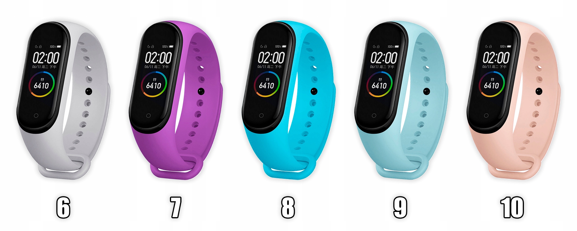 OPASKA PASEK do Xiaomi Mi Band 3 / 4 - KOLORY Kompatybilność Xiaomi