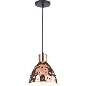 Závěsná bodová lampa růžové zlato měděná nad stůl ostrov bar 22 cm V-tac