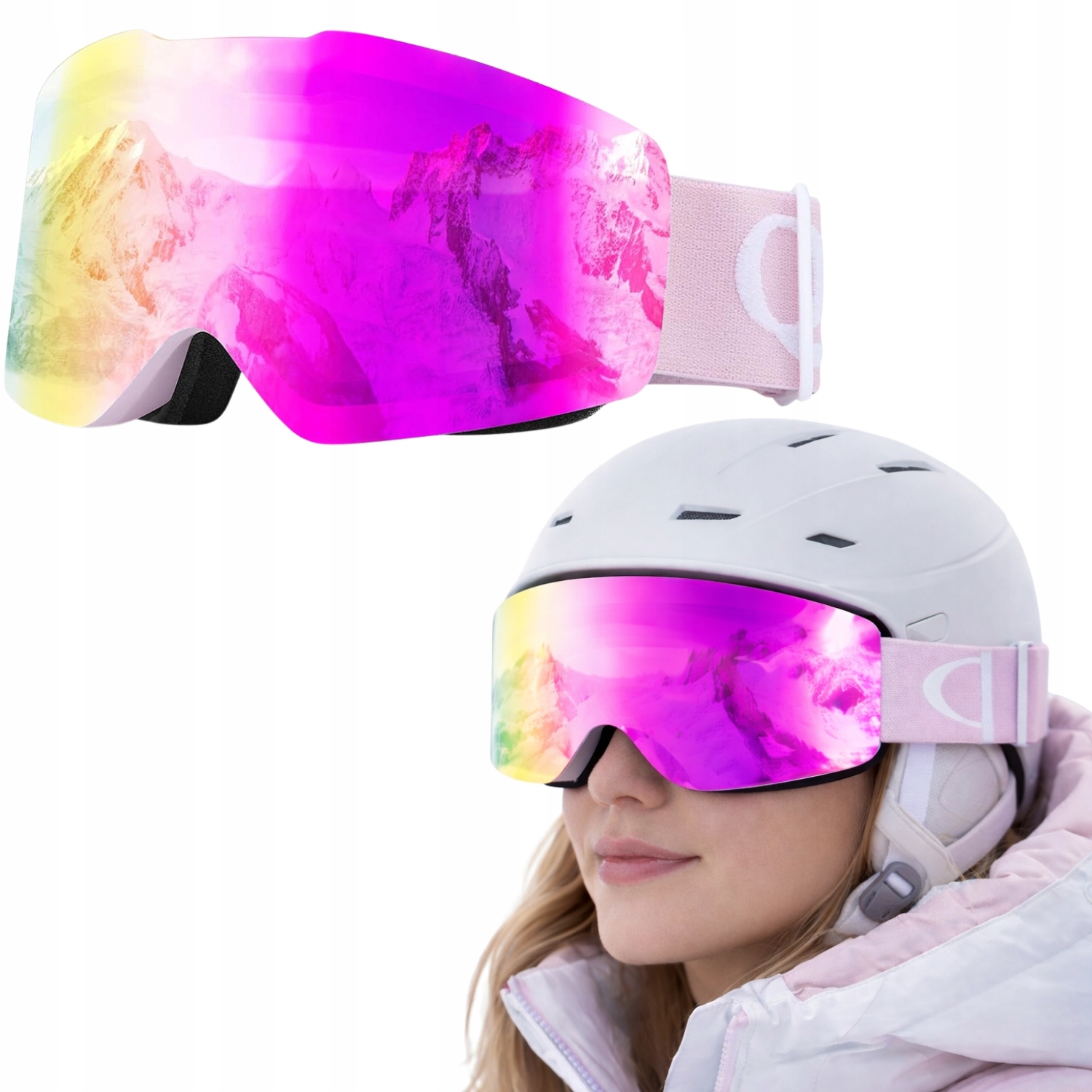 Lyžařské Brýle Snowboardové Dámské Lyžařské Brýle Pánské UV400 Qunature