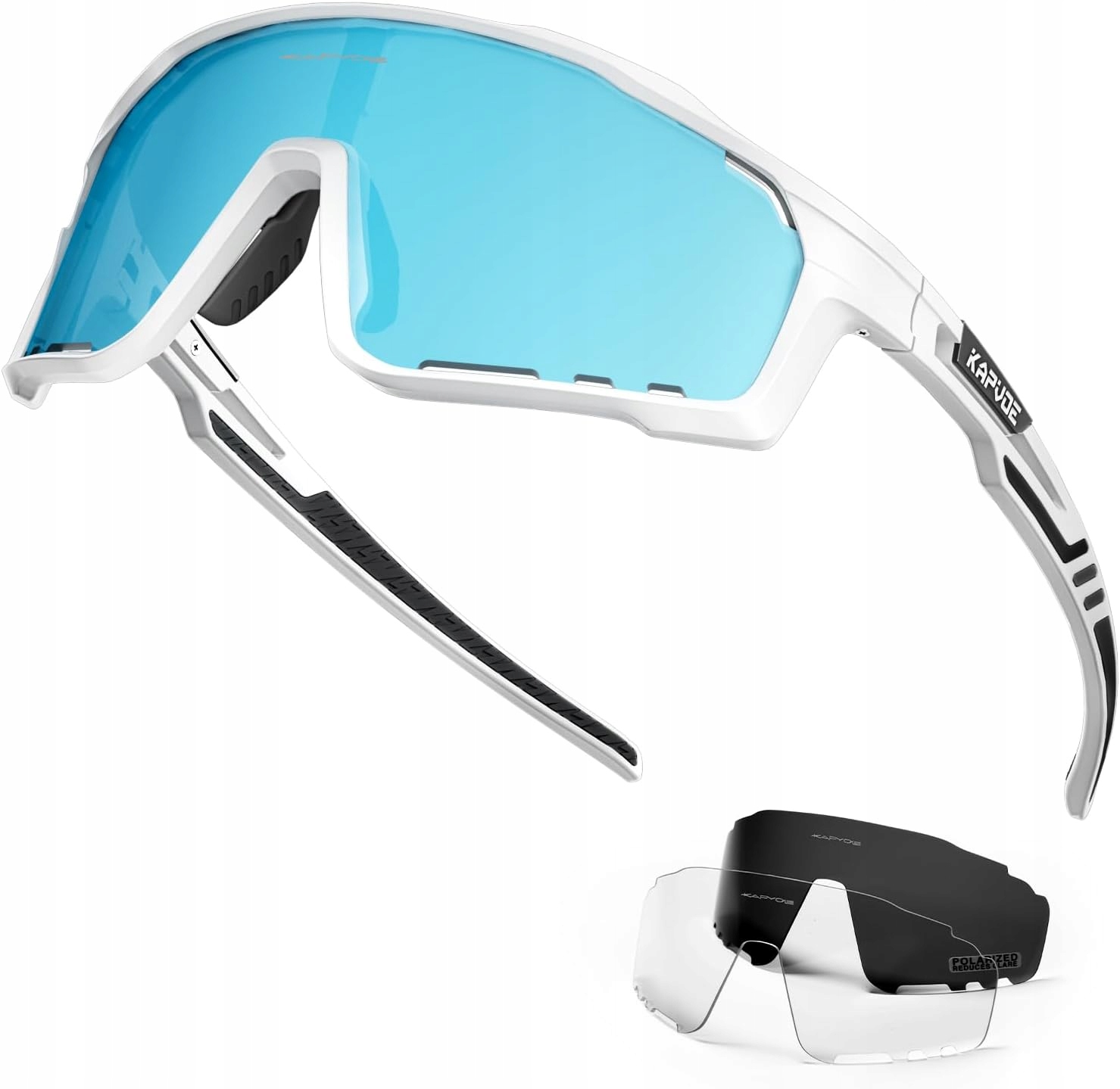 Cyklistické brýle Kapvoe Polarizované 3 čočky TR90 UV400